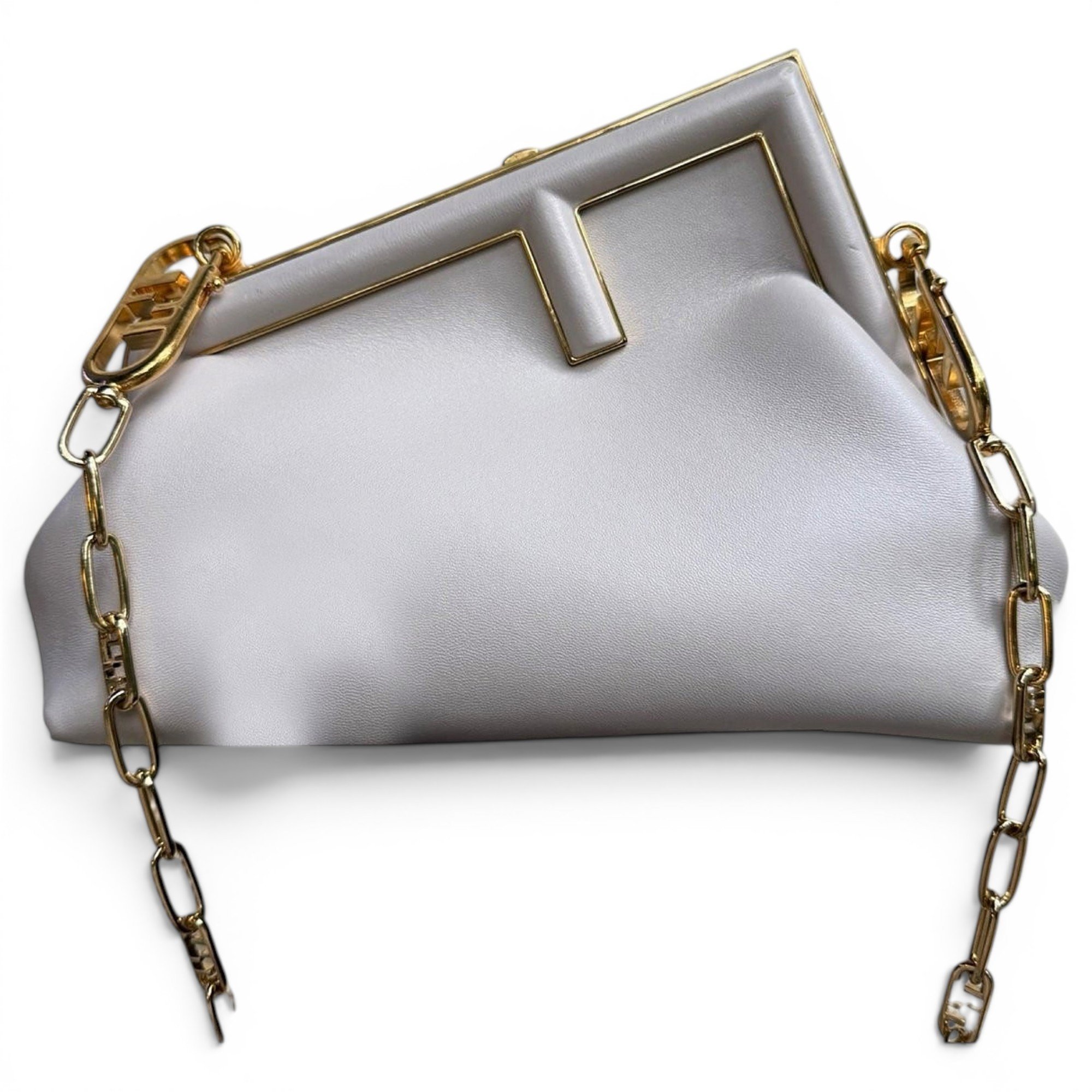 First leather handbag