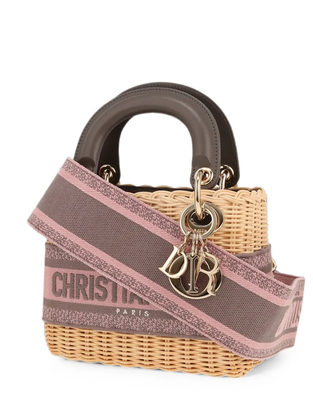 2020s Lady Dior wicker mini bag