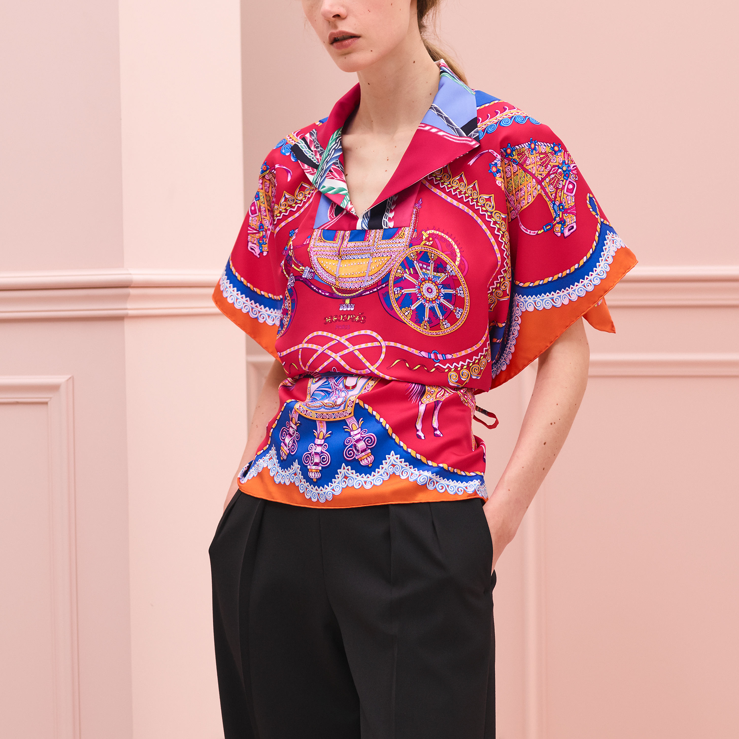 Surprise Petit h silk tunic