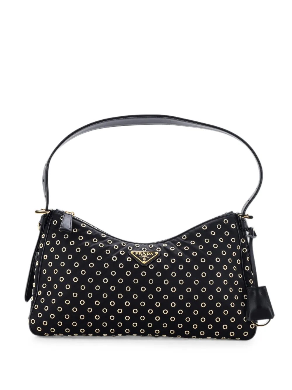 Aimee Re-Nylon with Grommets Medium shoulder bag