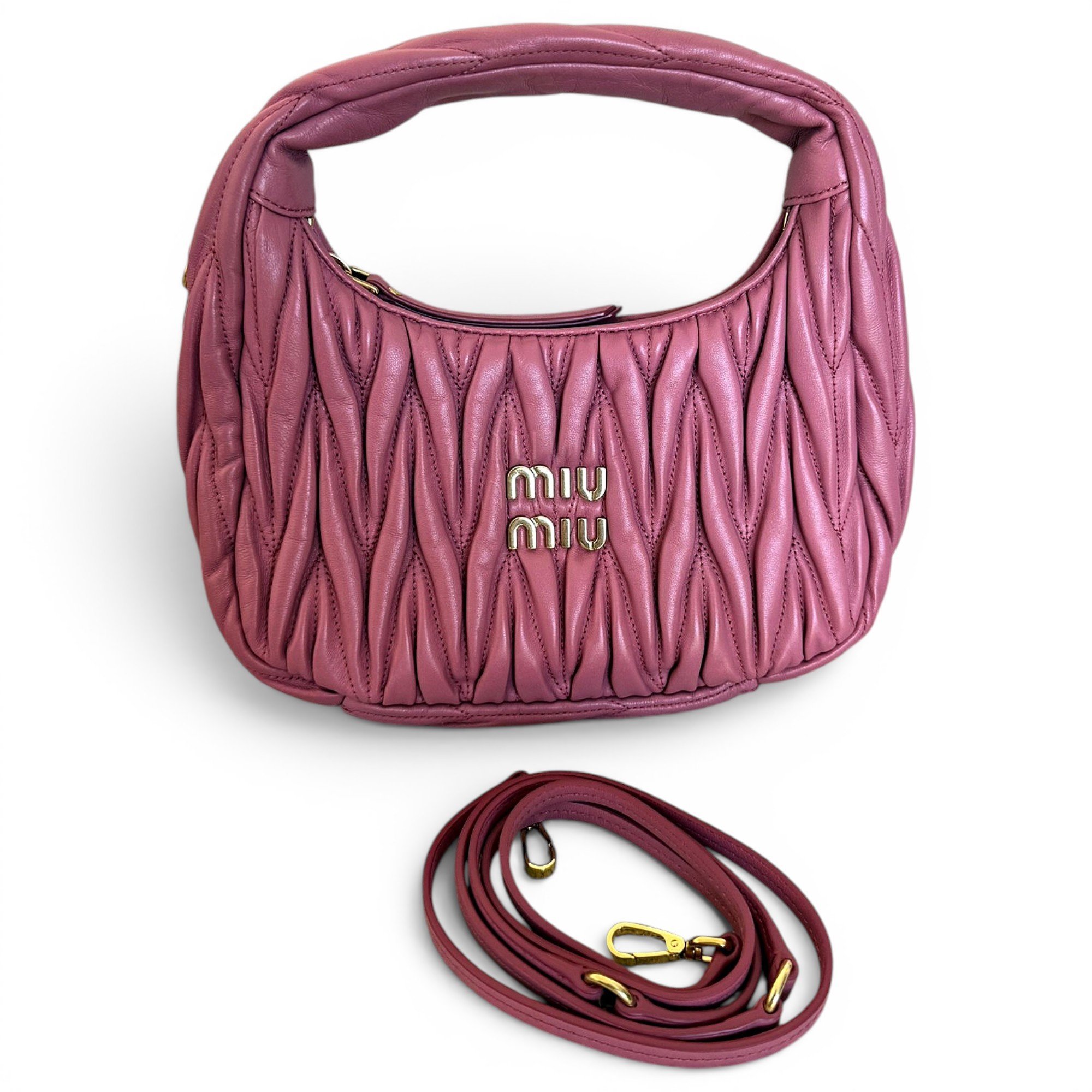 Miu Wander leather handbag