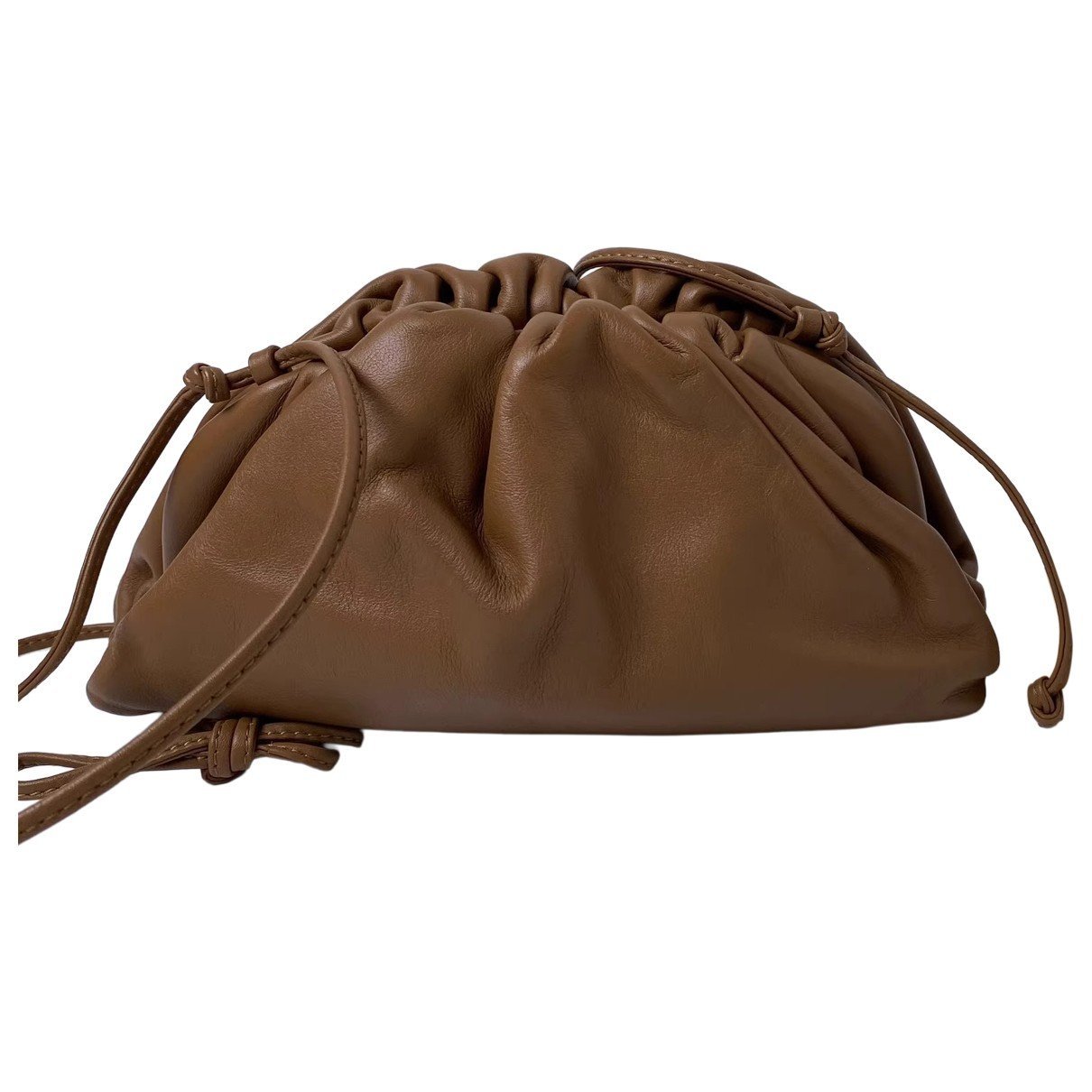 Pouch leather handbag
