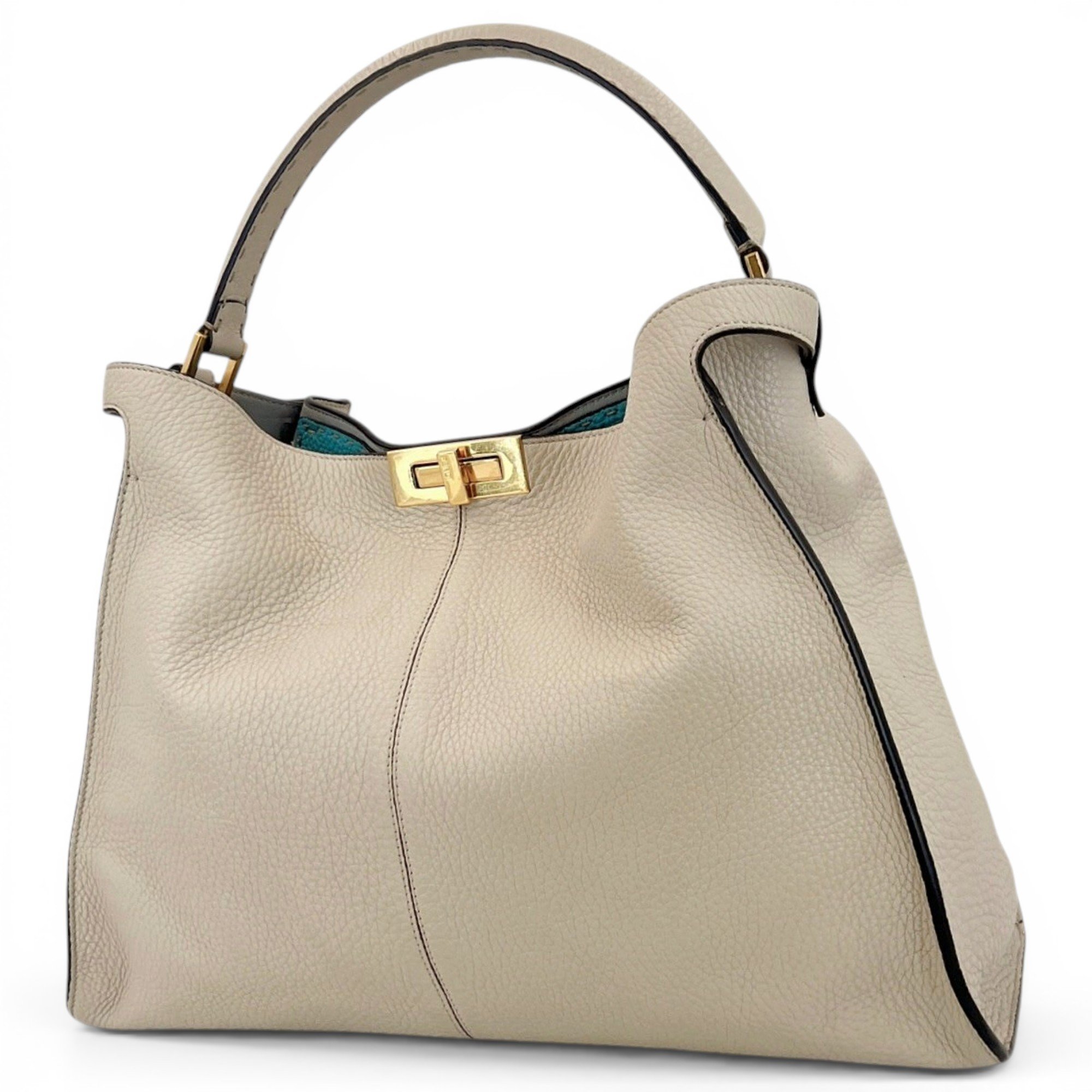 Peekaboo leather handbag