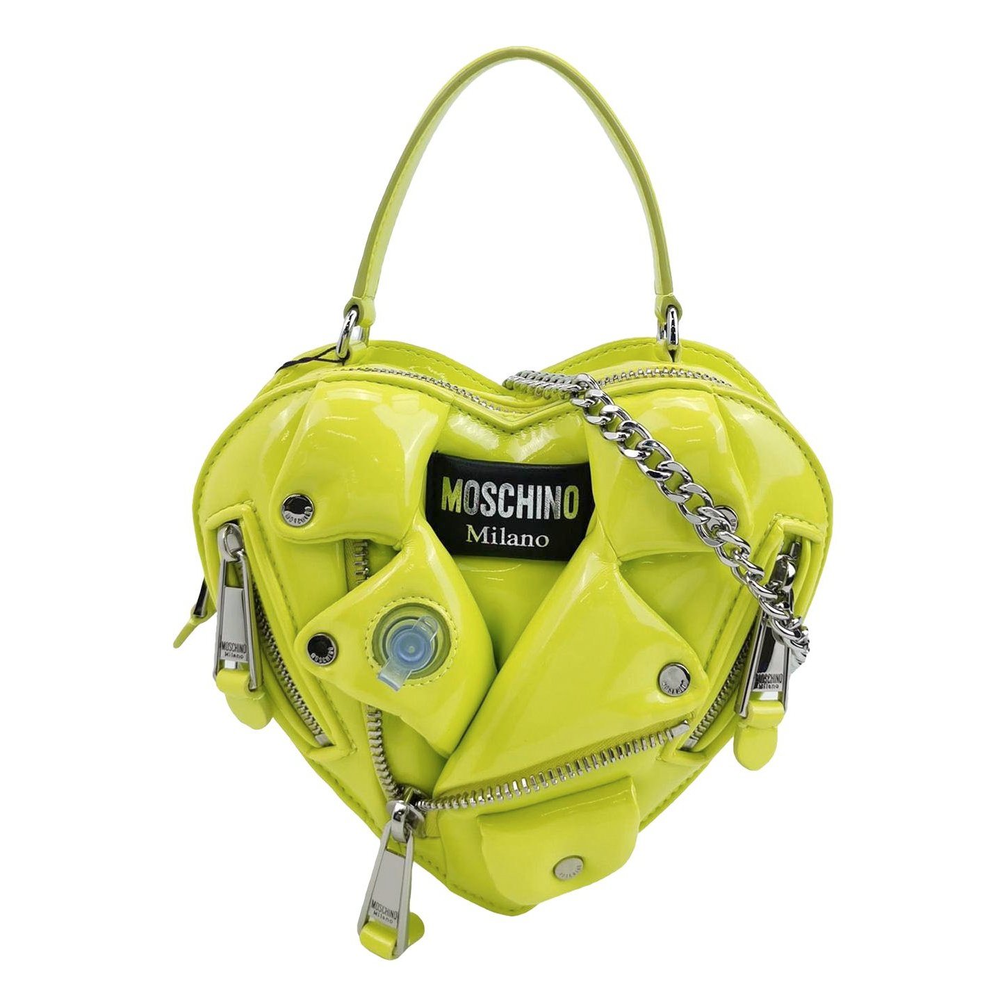 Biker patent leather bag