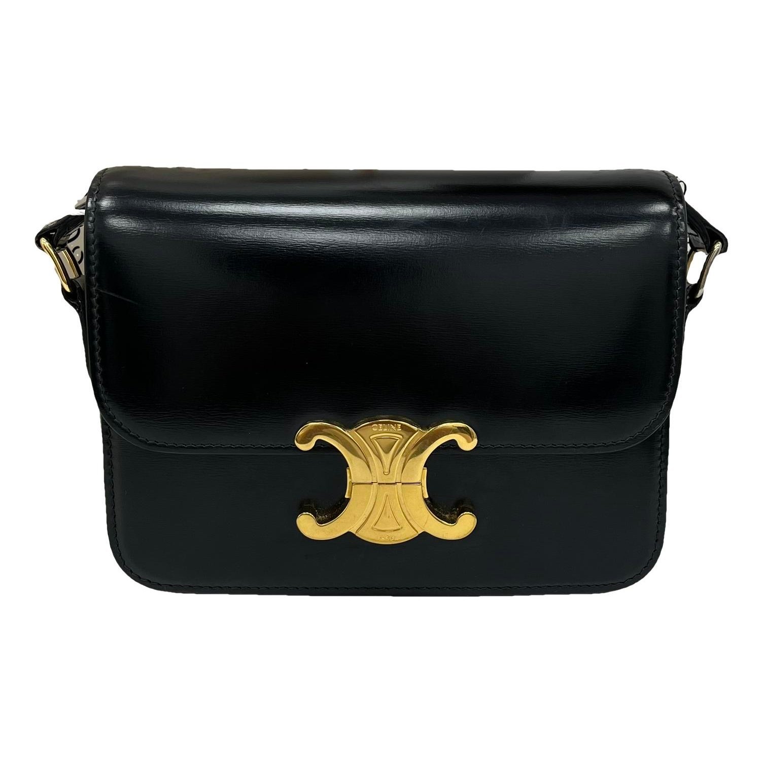 Triomphe leather handbag