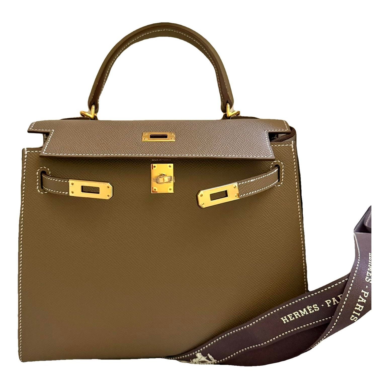 Kelly 25 leather handbag