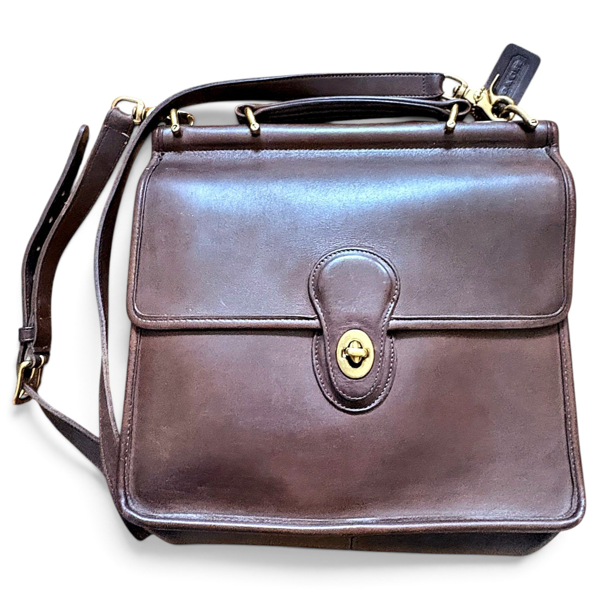 Leather satchel