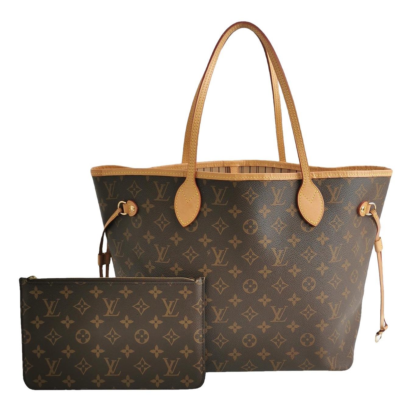 Louis Vuitton Neverfull leather handbag
