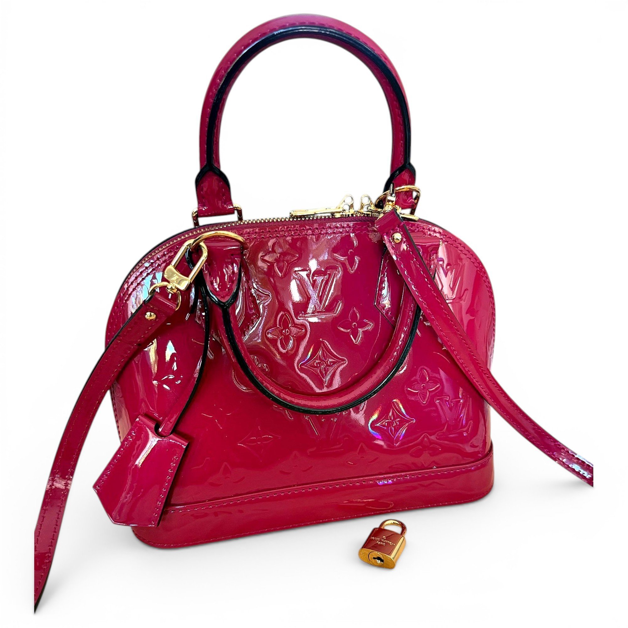 Alma BB patent leather handbag
