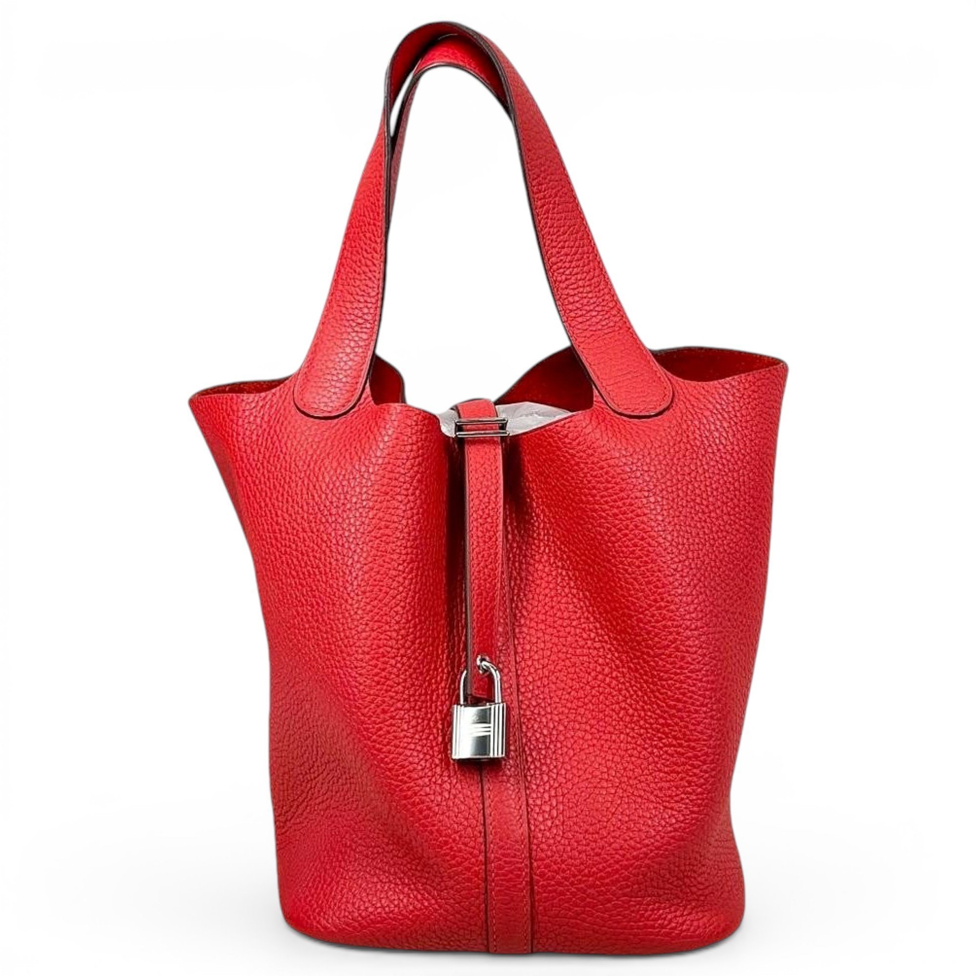 Picotin leather tote