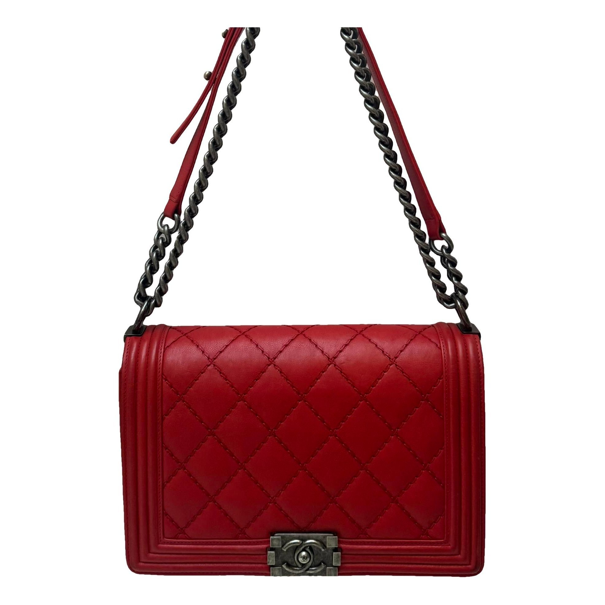 Boy leather crossbody bag