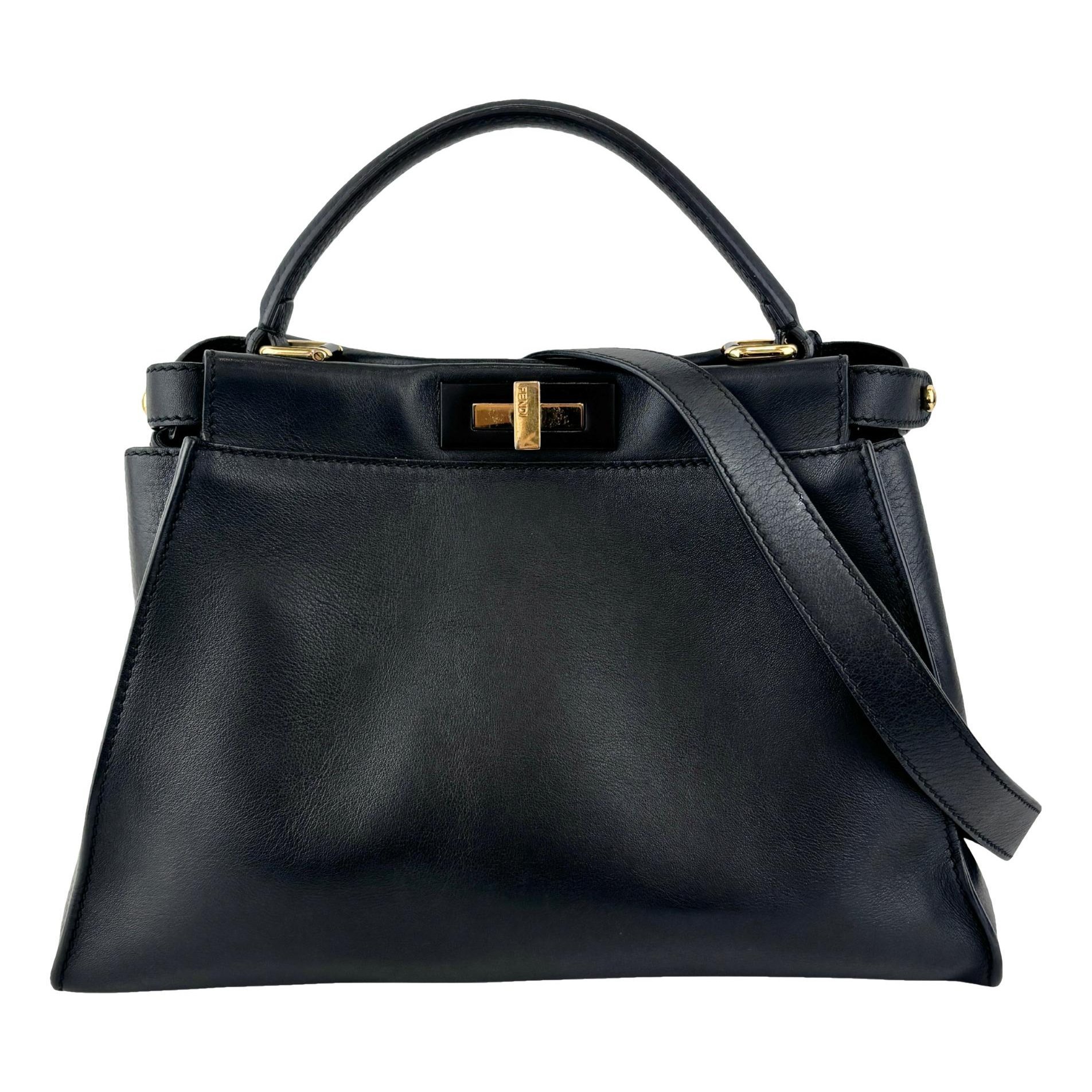 Peekaboo leather handbag