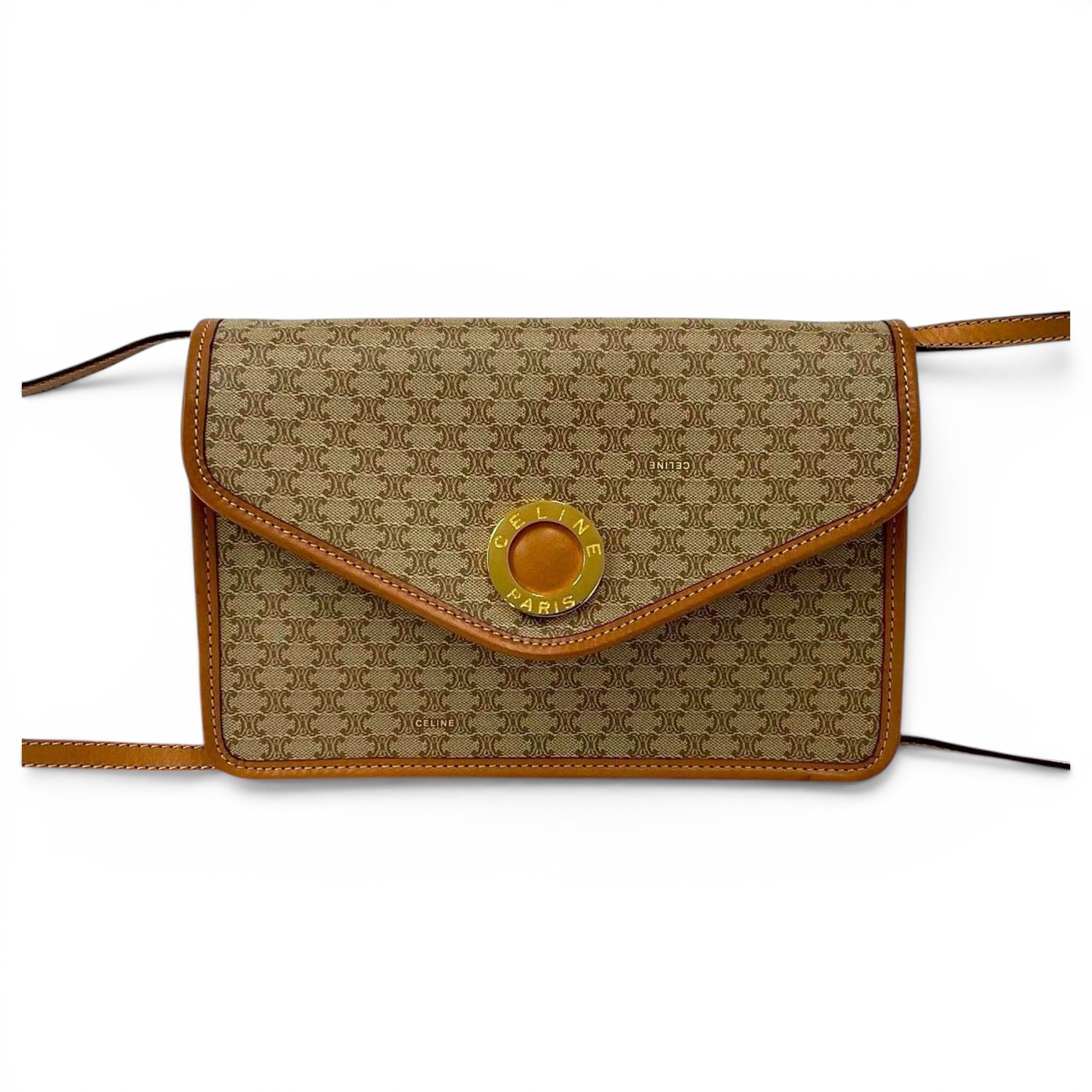Edge leather handbag