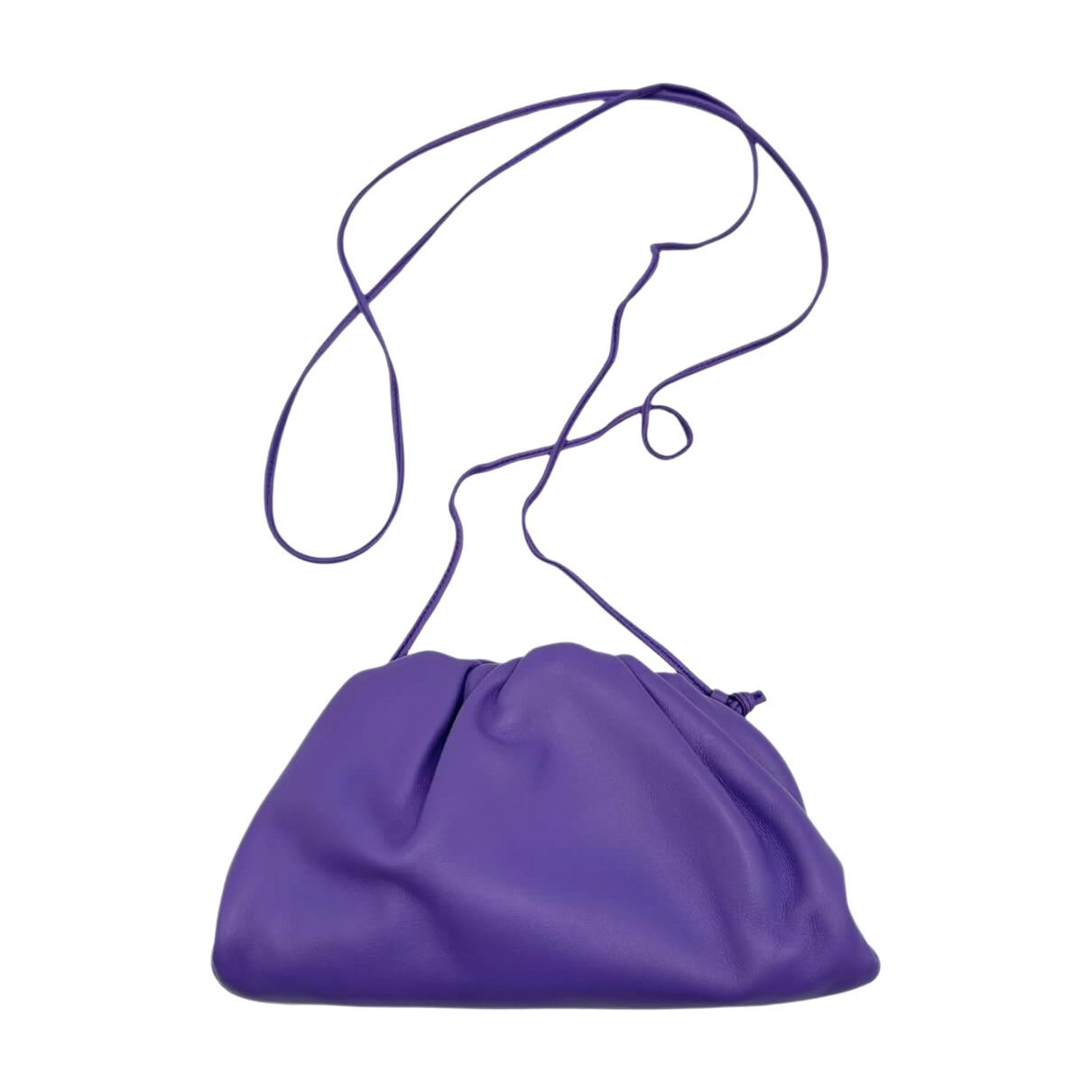 Pouch leather crossbody bag