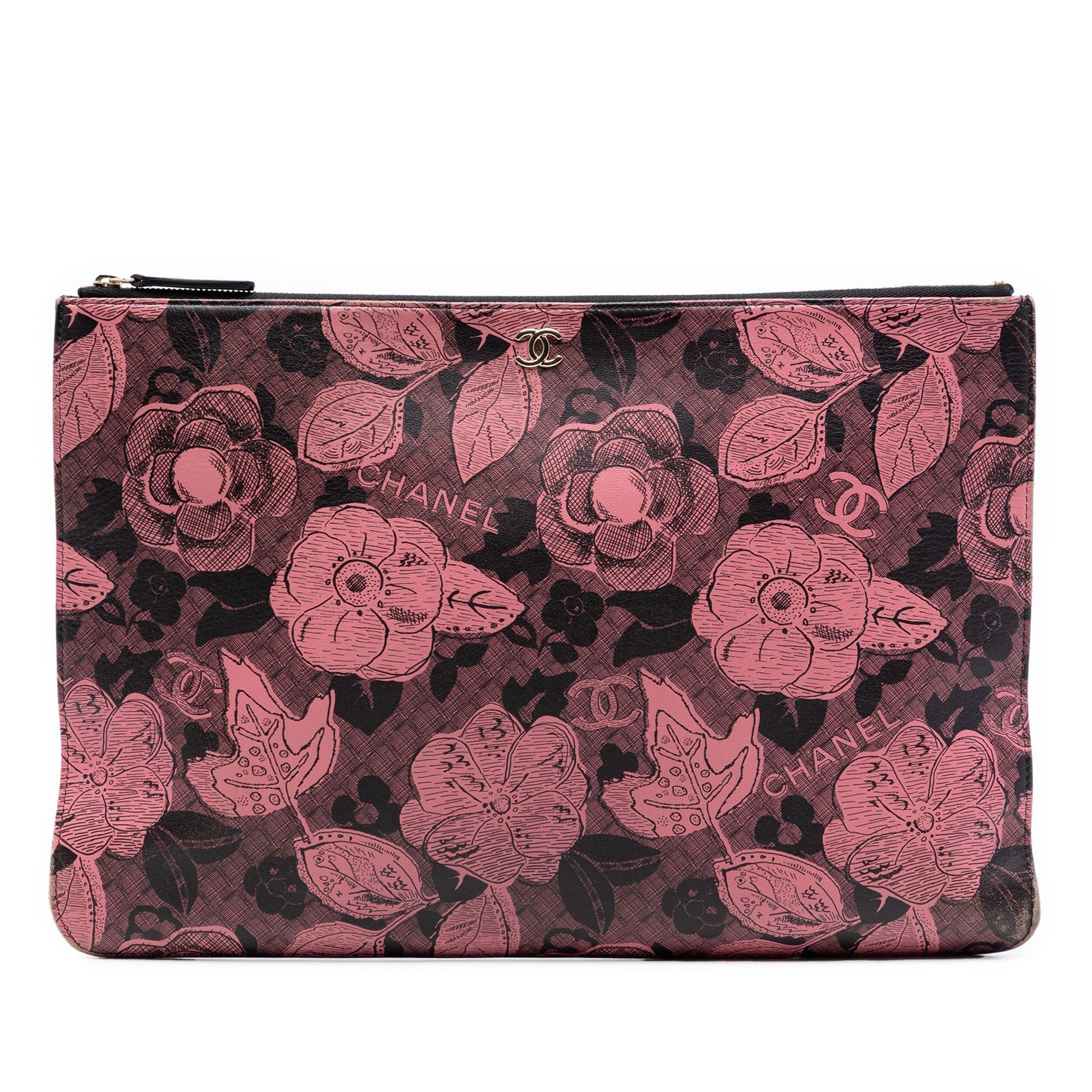 Pony-style calfskin clutch bag