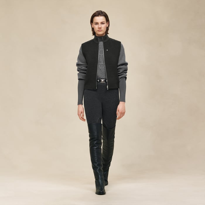 Gris Obscur "Chaine d'Ancre" Sleeveless Vest
