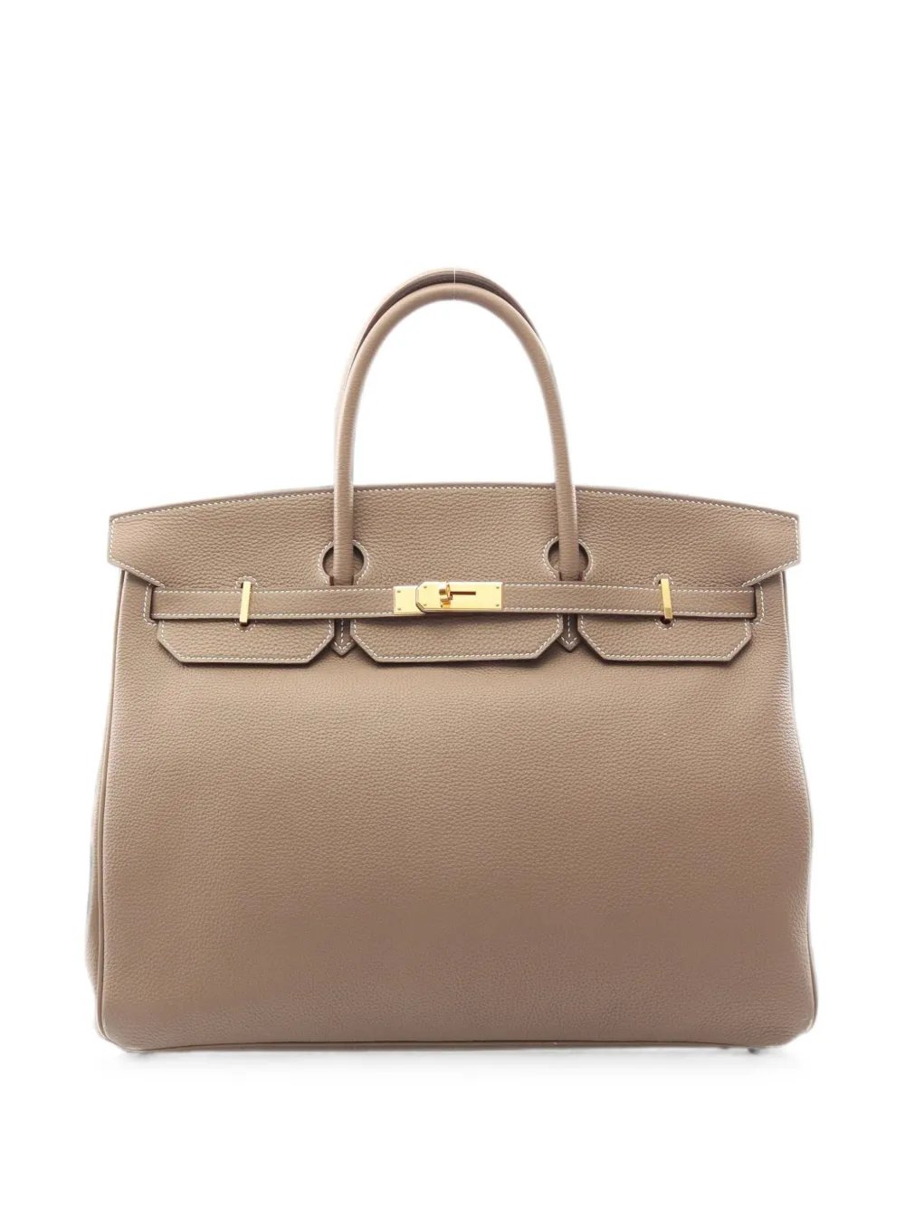 40 Birkin Etoupe leather tote bag