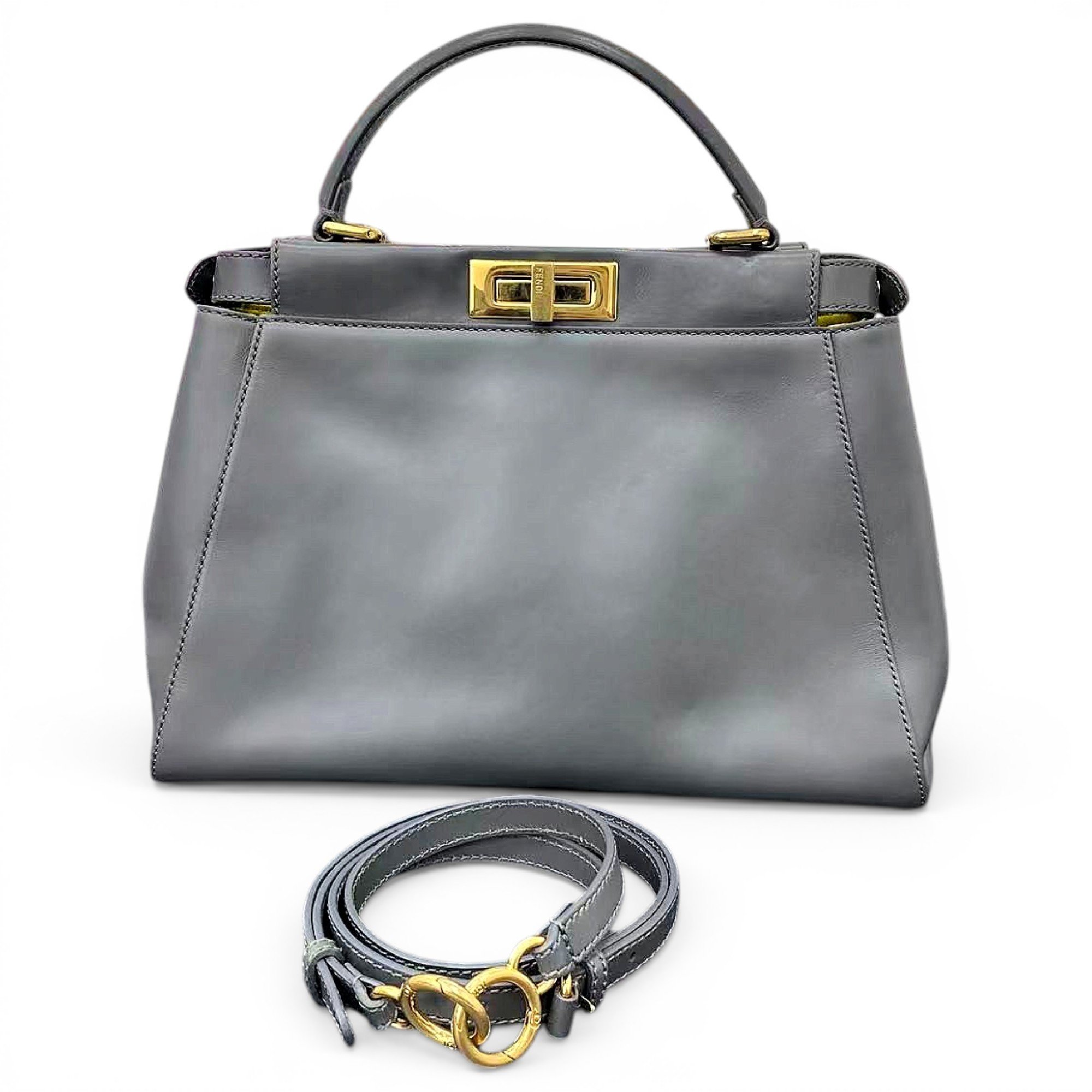 Peekaboo leather handbag