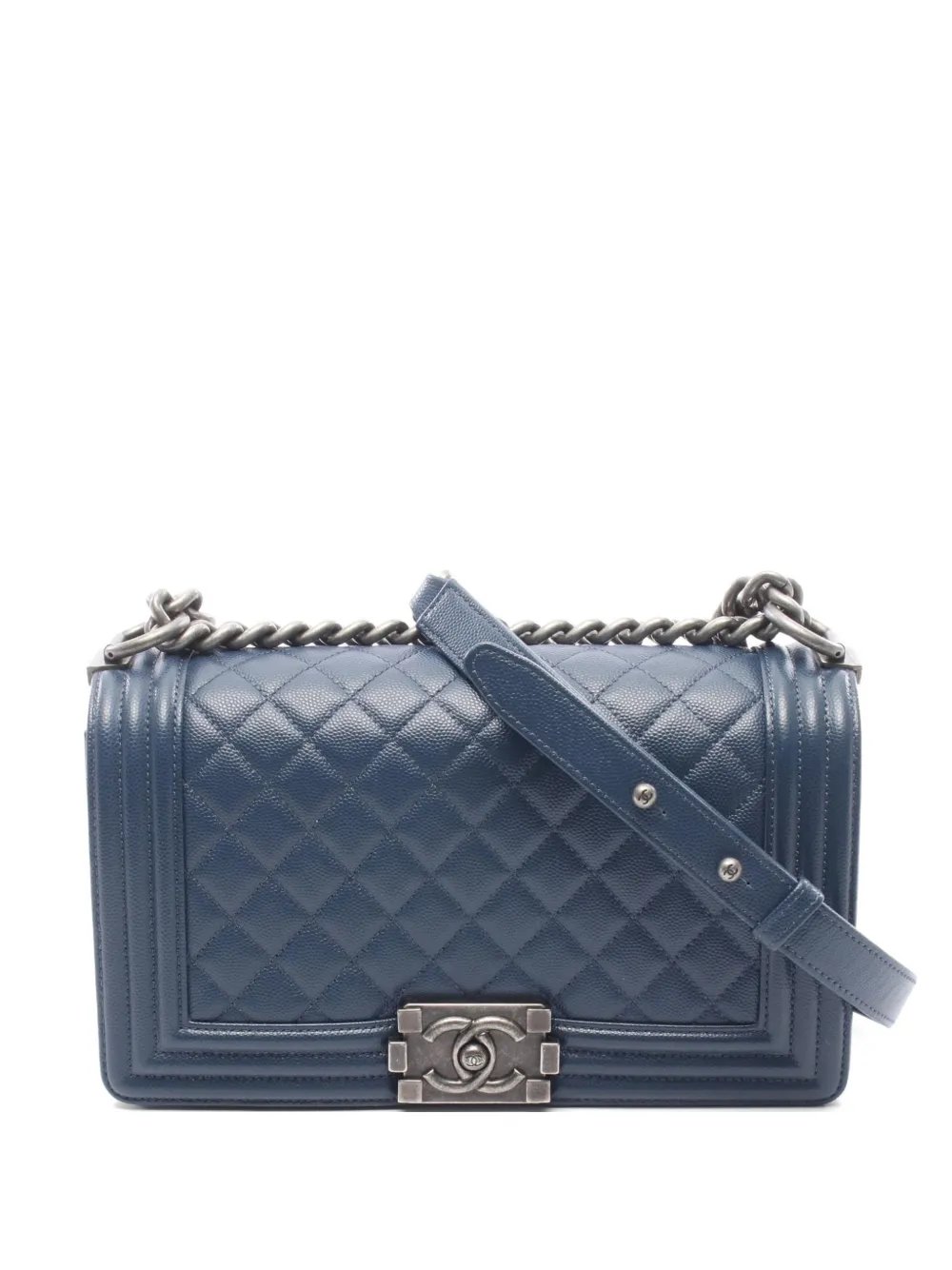 2018 Boy Caviar leather quilted shoulder bag