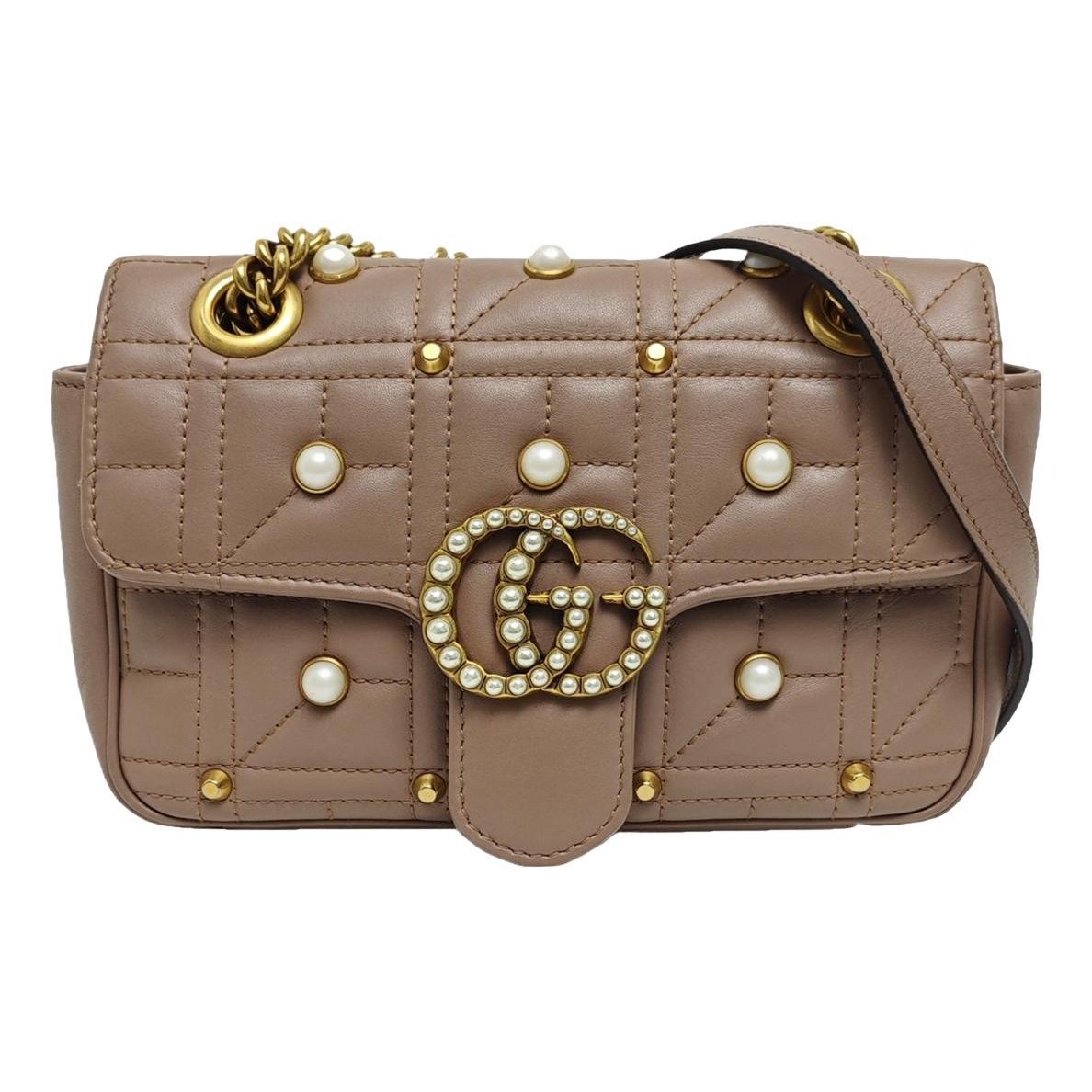 GG Marmont Flap leather handbag