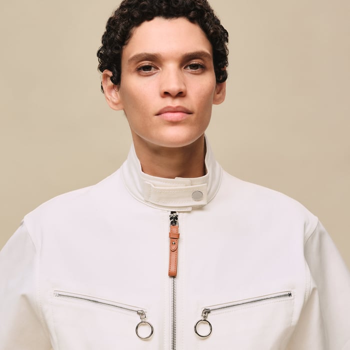 Blanc Naturel Double Cotton Twill Jumpsuit
