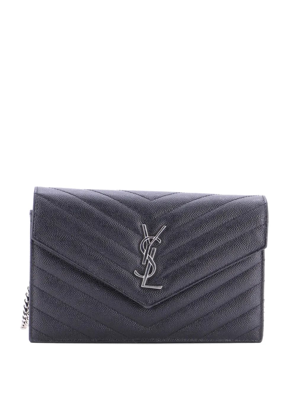 Classic Monogram Wallet on Chain Matelasse Chevron Leather Small crossbody bag
