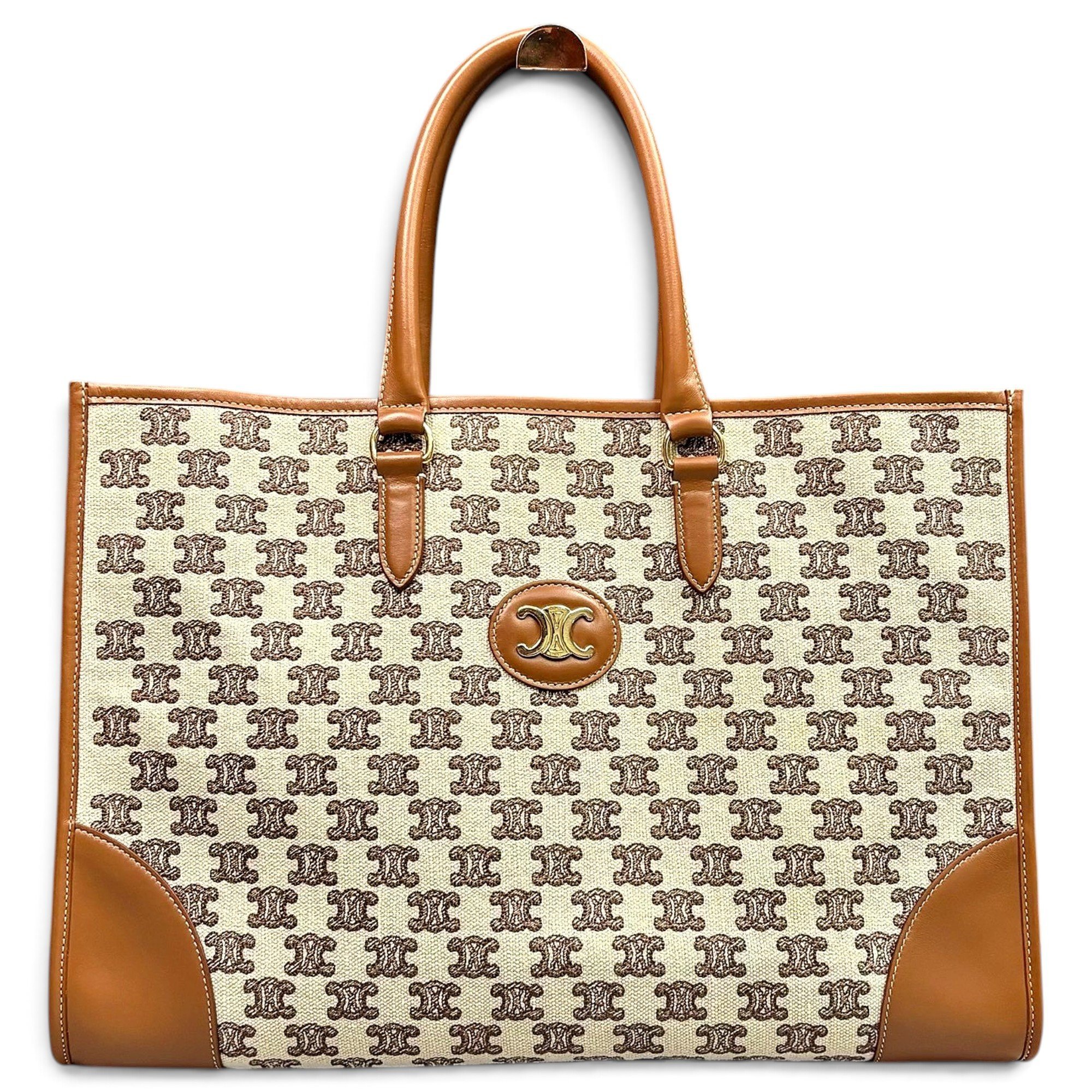 Cabas Horizotal leather tote