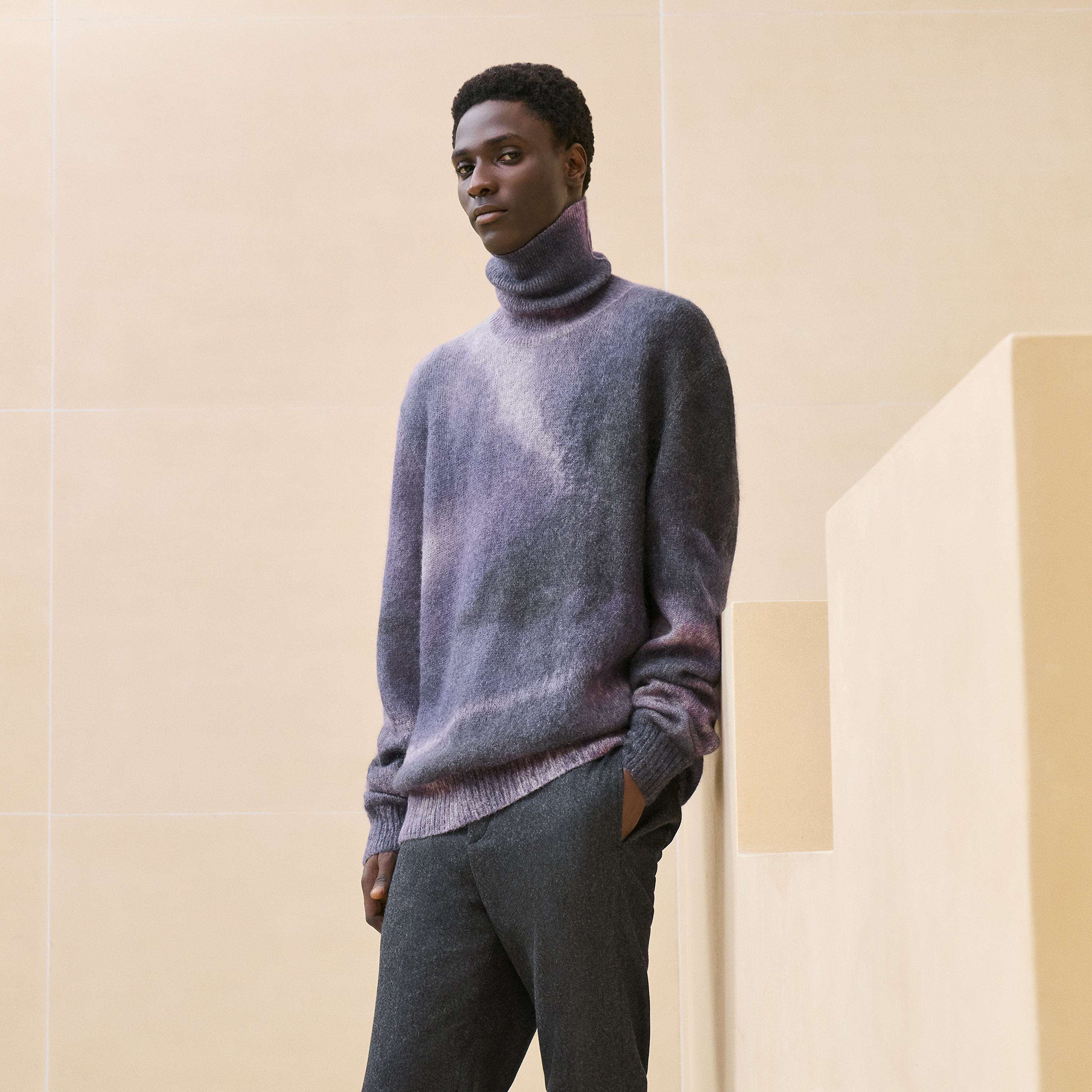 "Reflets Equestres" turtleneck sweater