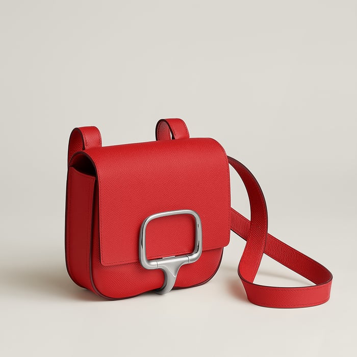 Rouge Radieux Hermès Della Cavalleria Mini Bag II