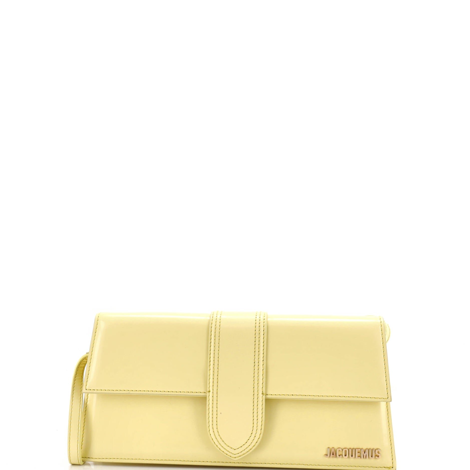 Le Bambino Top Handle Flap Bag Leather Long