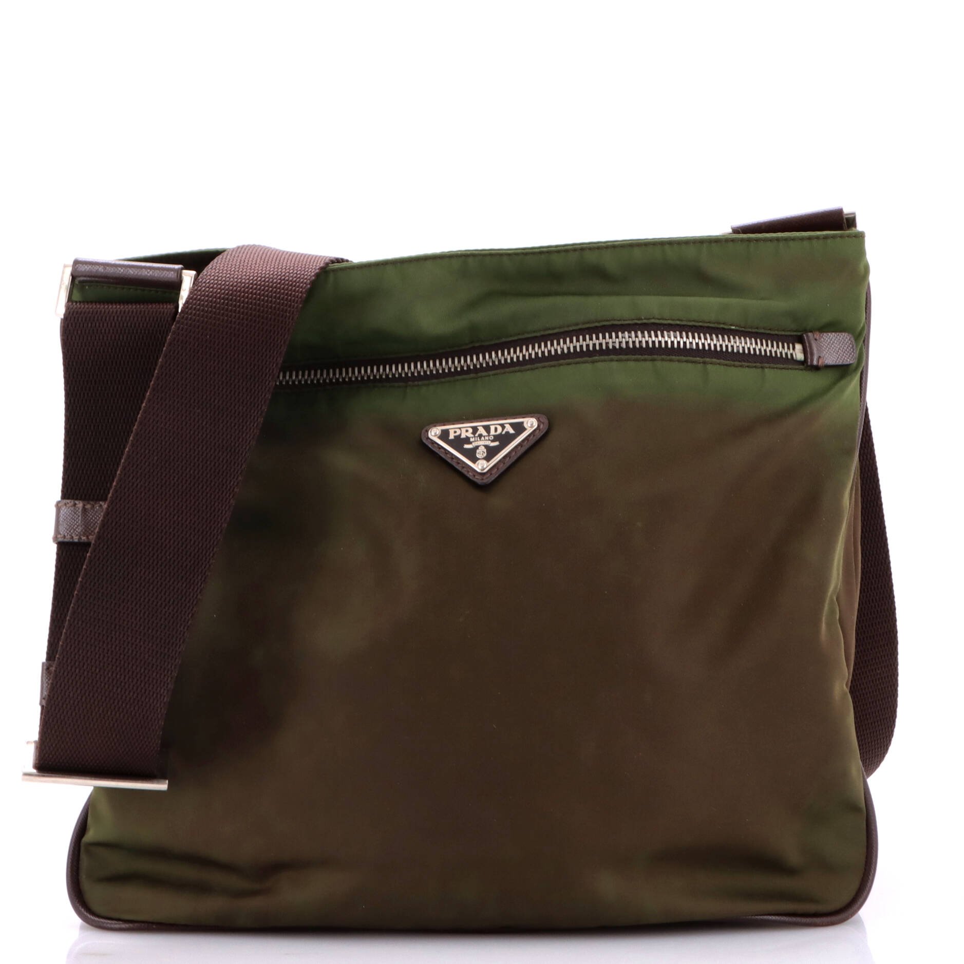Prada Front Pocket Messenger Bag Tessuto Medium