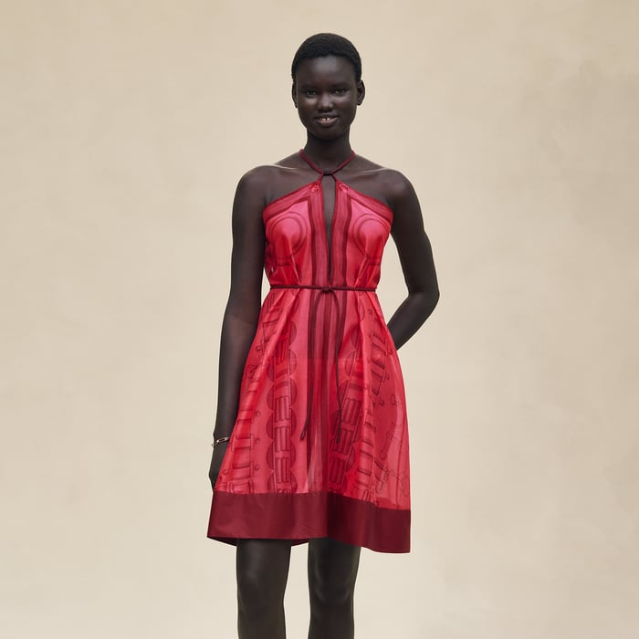 Rose Pivoine "Cahier Du Colporteur" Beach Dress