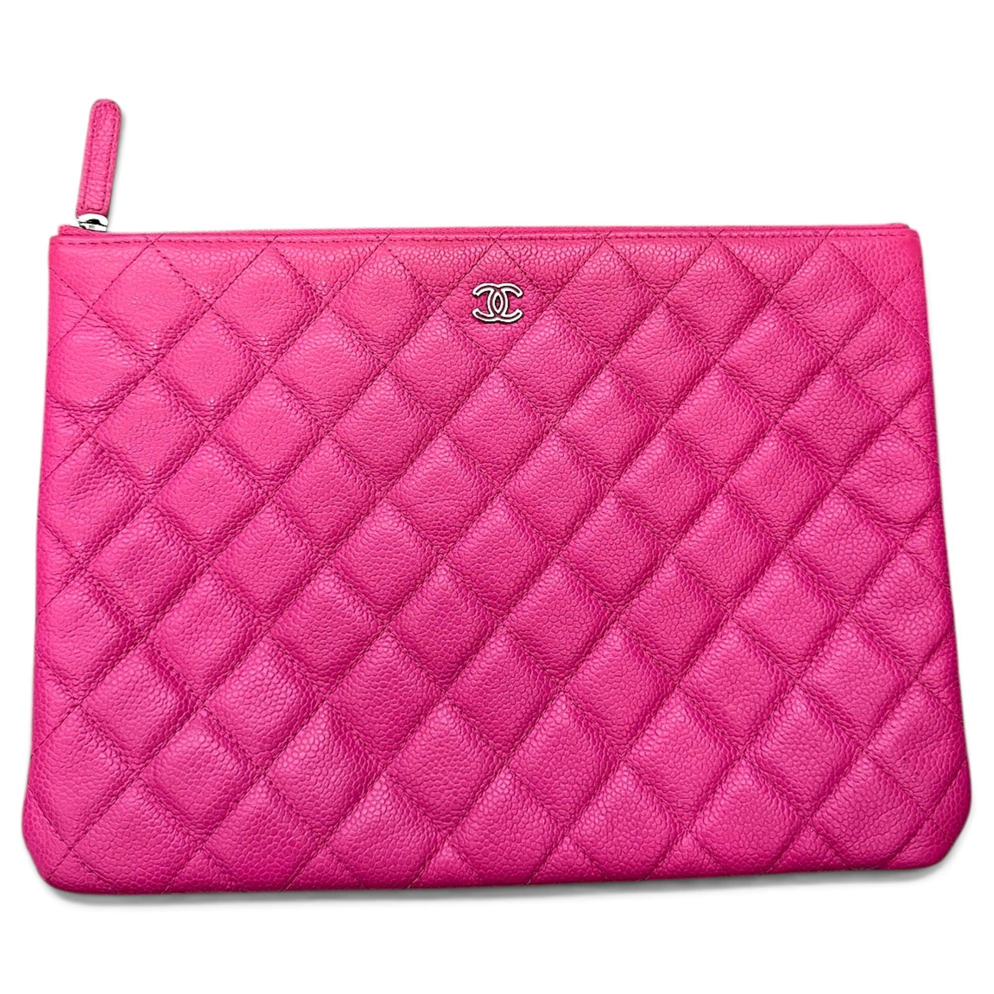 Leather clutch bag