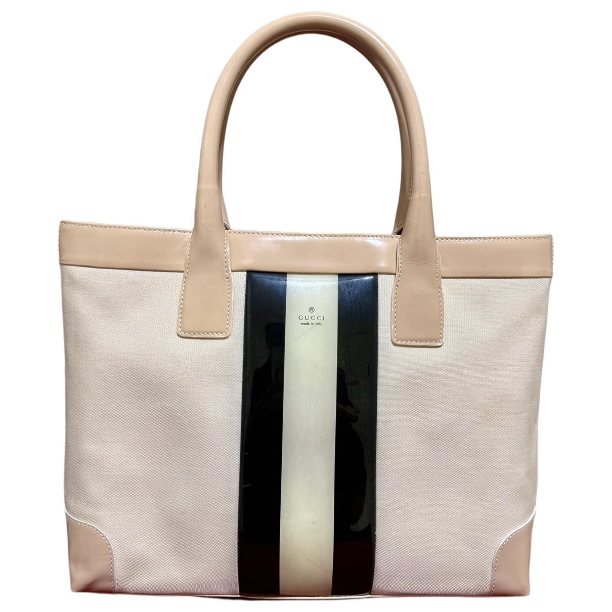 Patent leather handbag