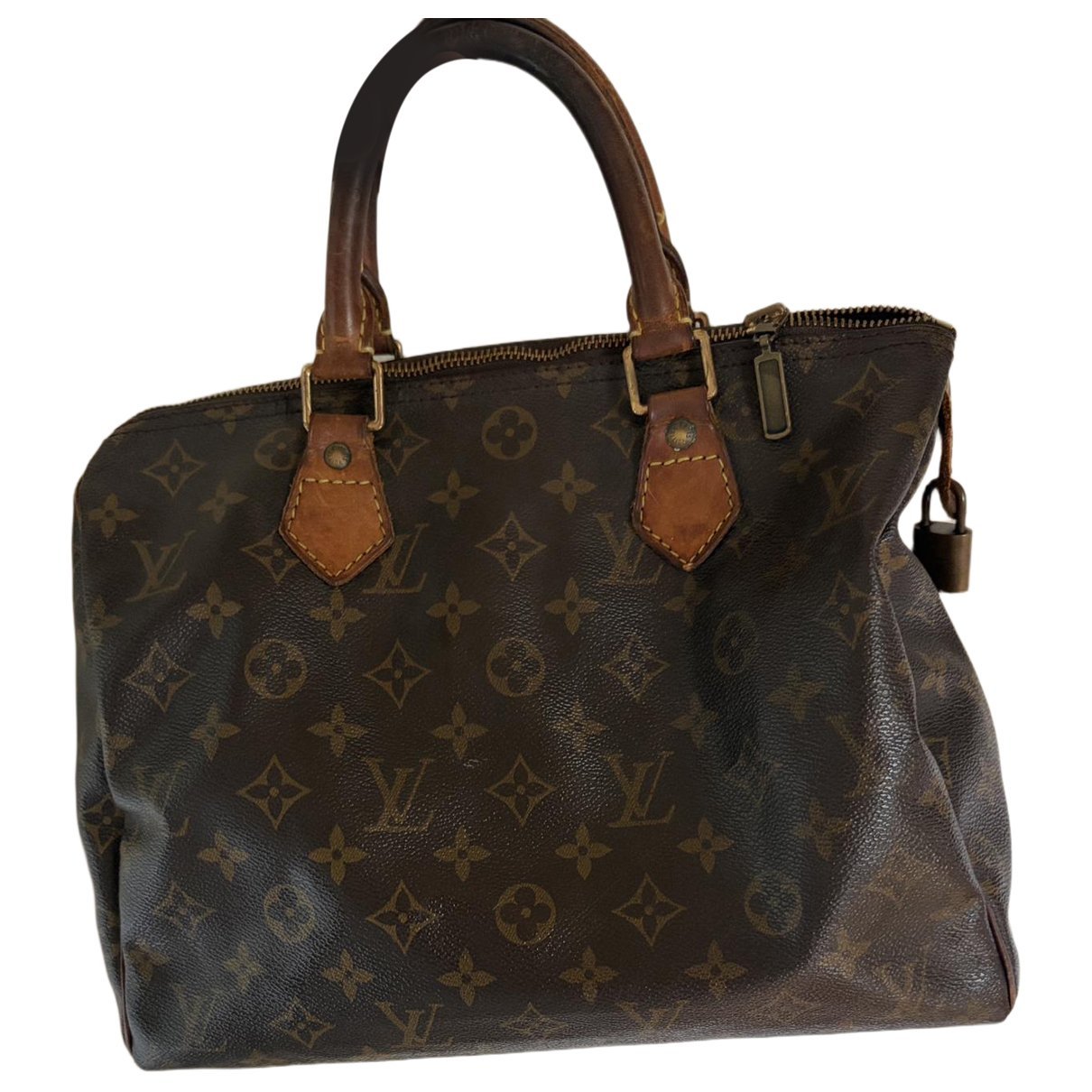 Speedy leather handbag