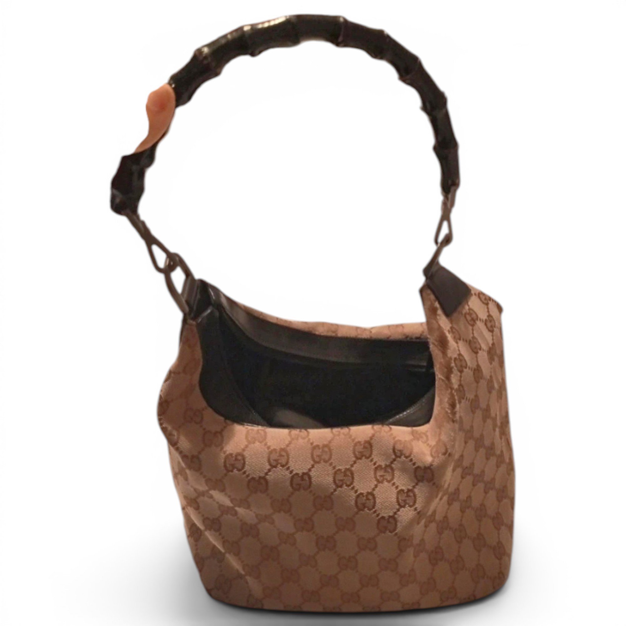 Bamboo Frame Satchel cloth handbag
