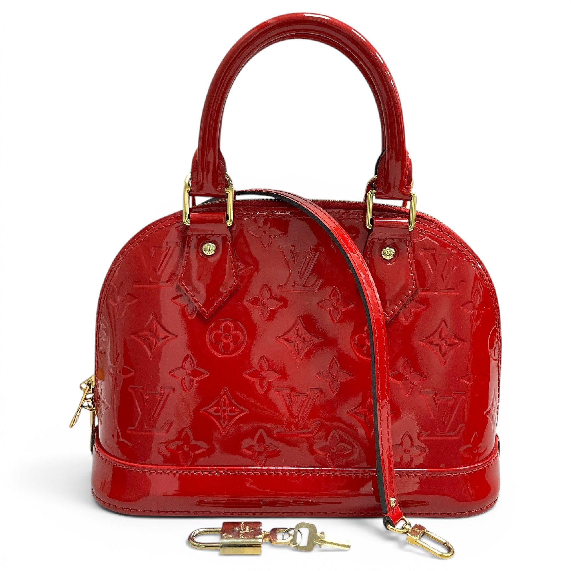 Alma BB patent leather handbag