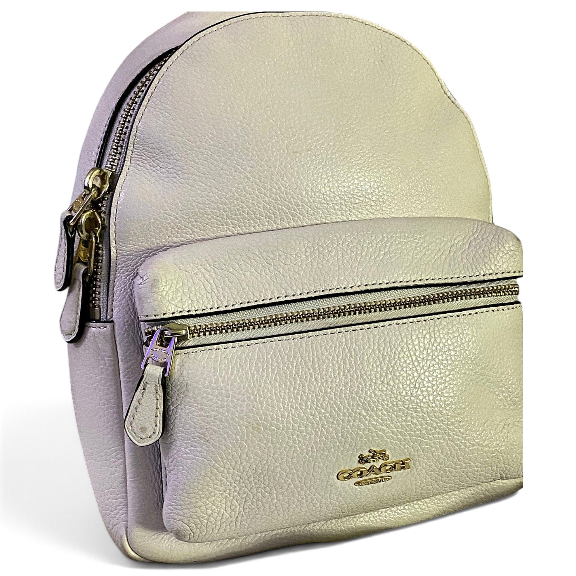 Campus leather backpack