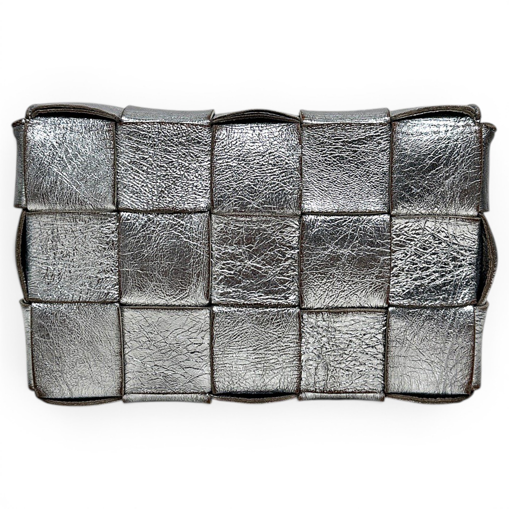 Cassette leather handbag