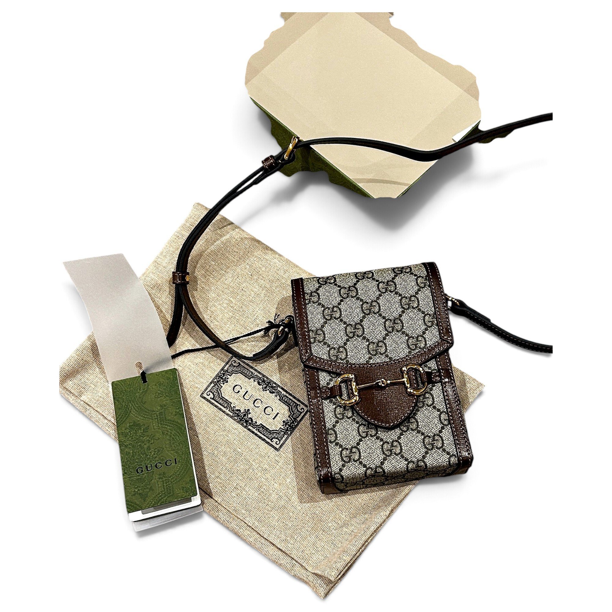 Horsebit 1955 Vertical leather mini bag