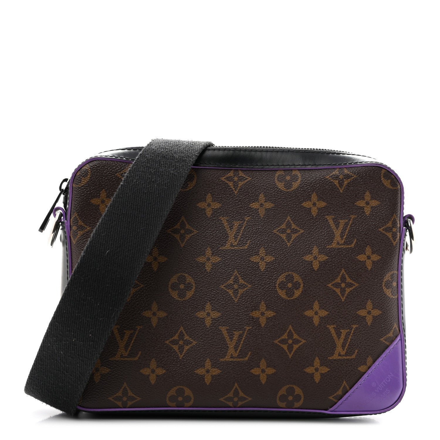 Louis Vuitton Monogram Macassar Trio Messenger Purple