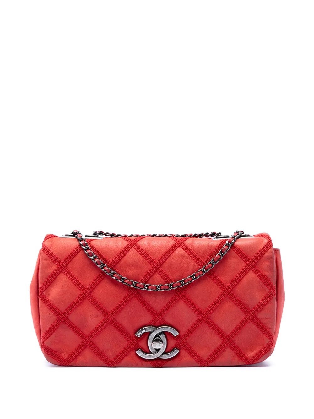 2012-2013 Small Nubuck Diamond Stitch Chain Flap shoulder bag