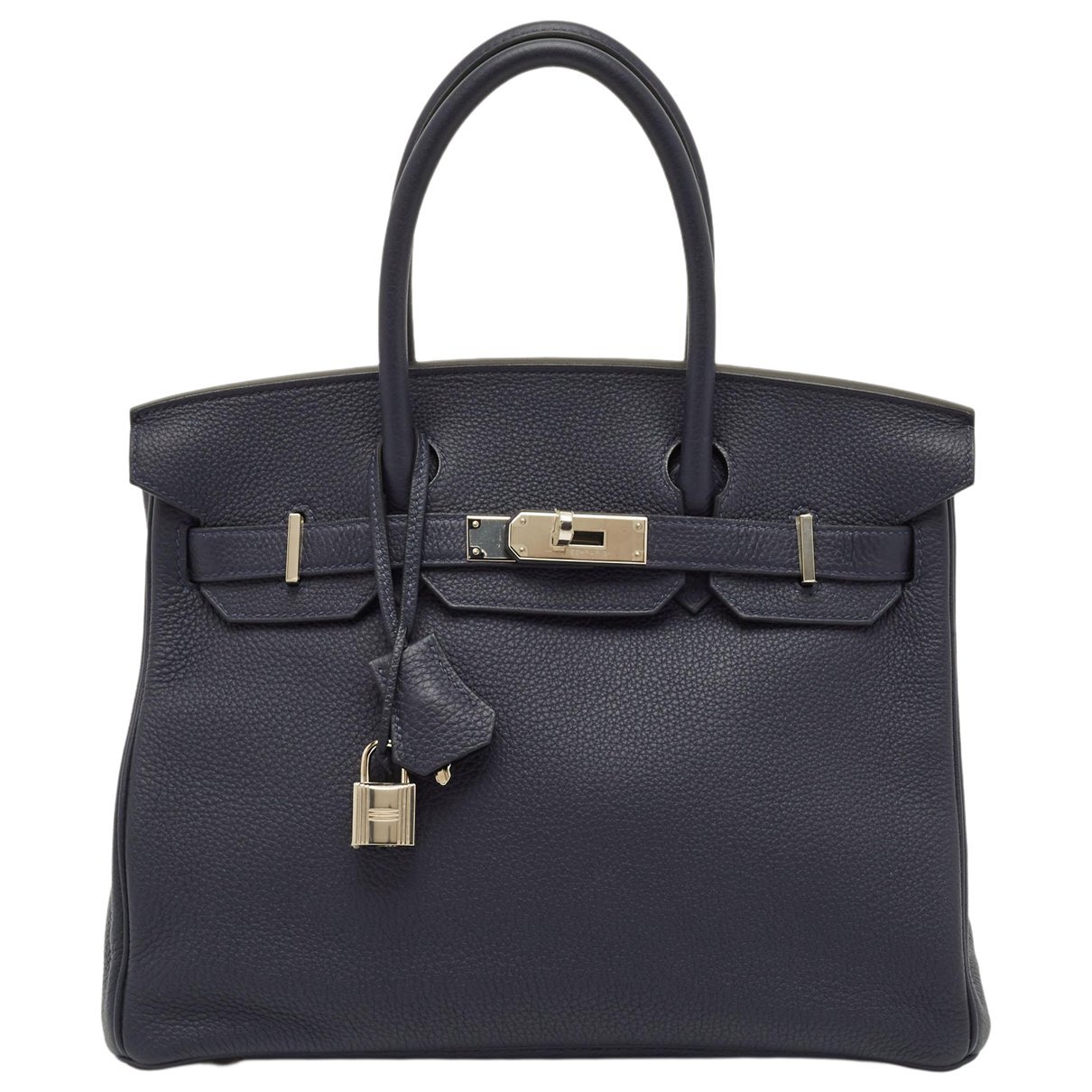 Hermes Birkin 30 Handbag Bleu Nuit Togo Leather