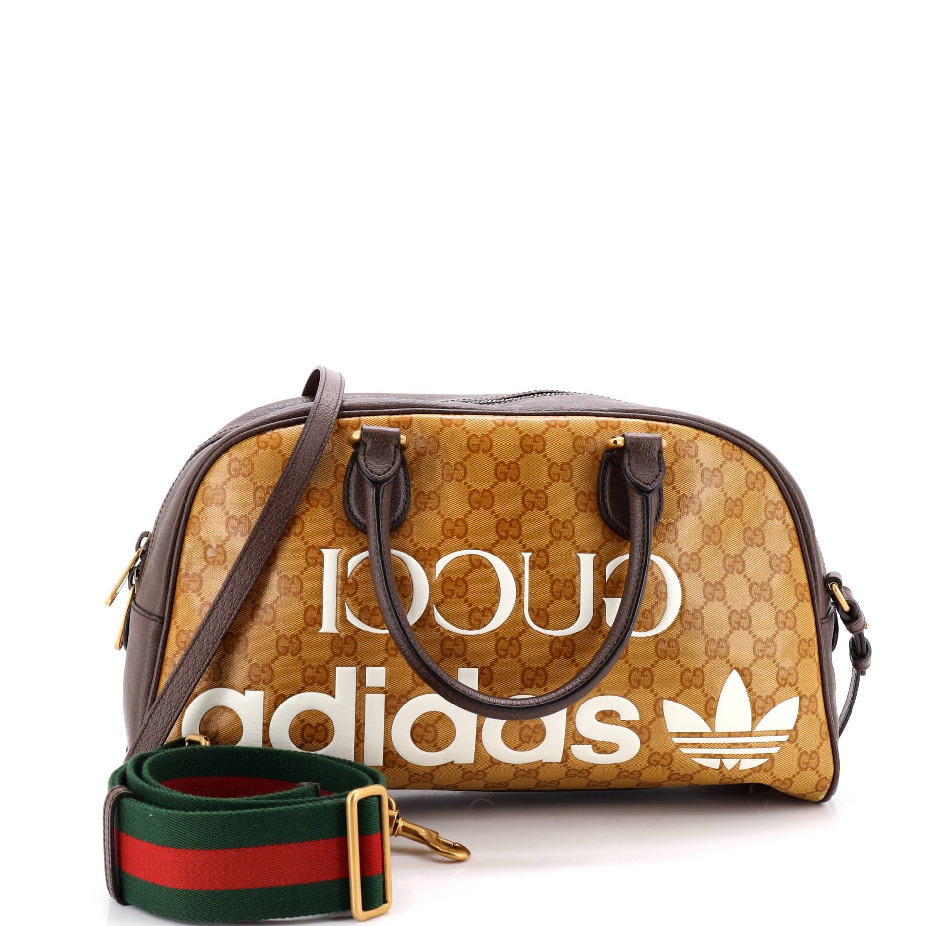 x adidas Duffle Bag GG Coated Canvas Medium