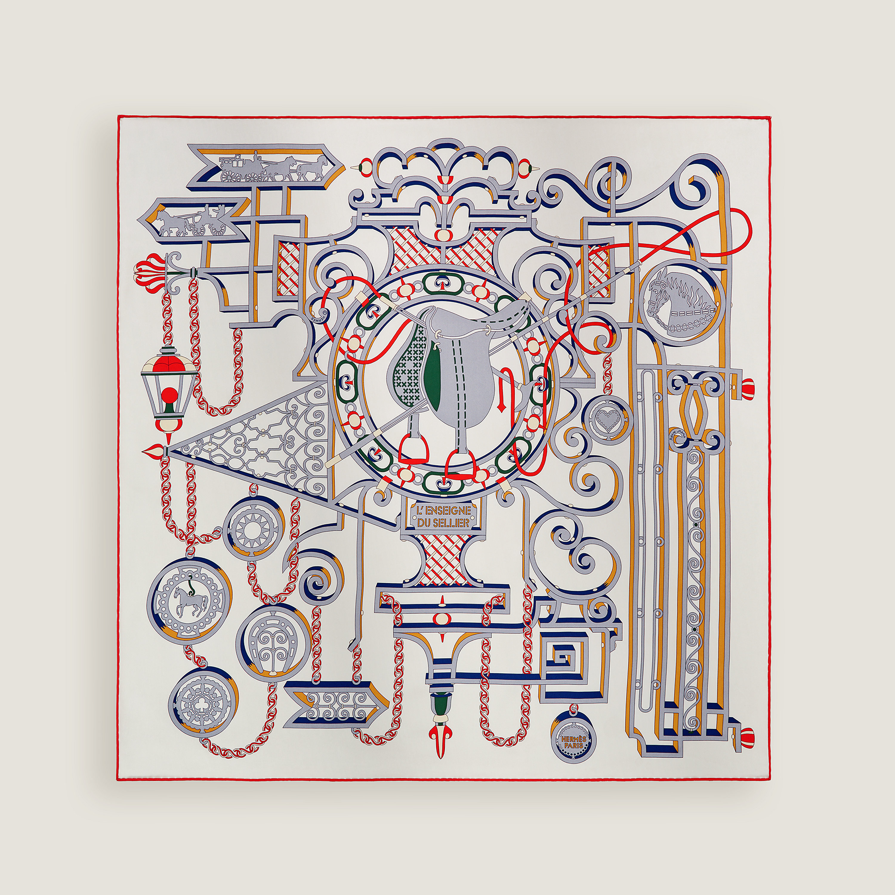 L'Enseigne du Sellier scarf 70
