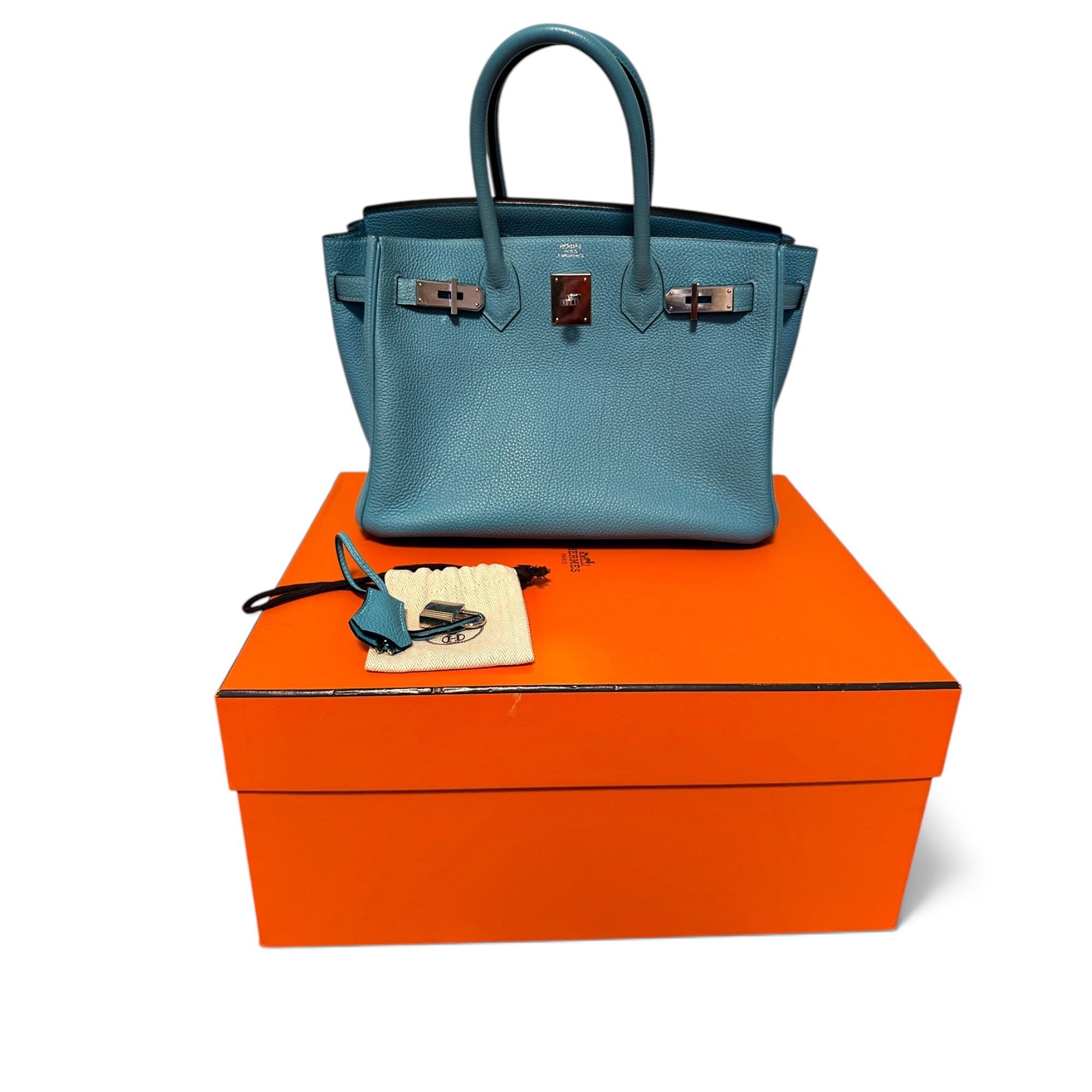 Birkin 30 leather handbag