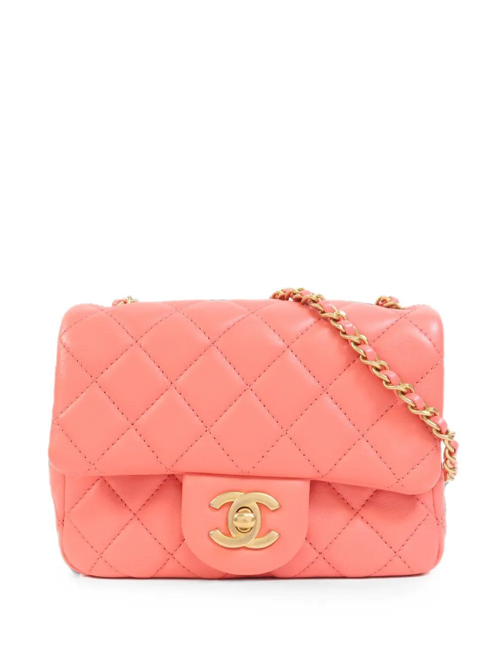 CC turn-lock shoulder bag