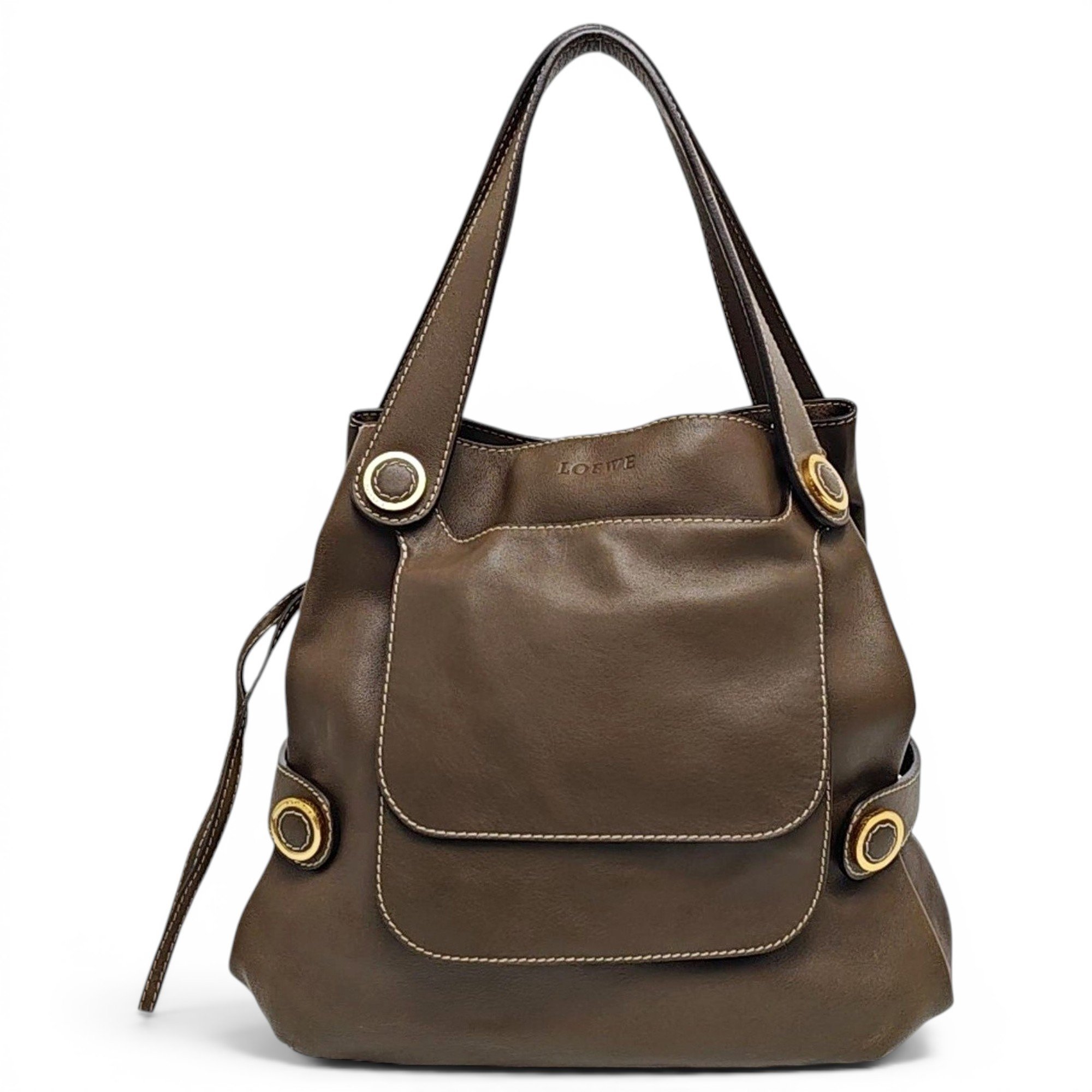 Leather handbag