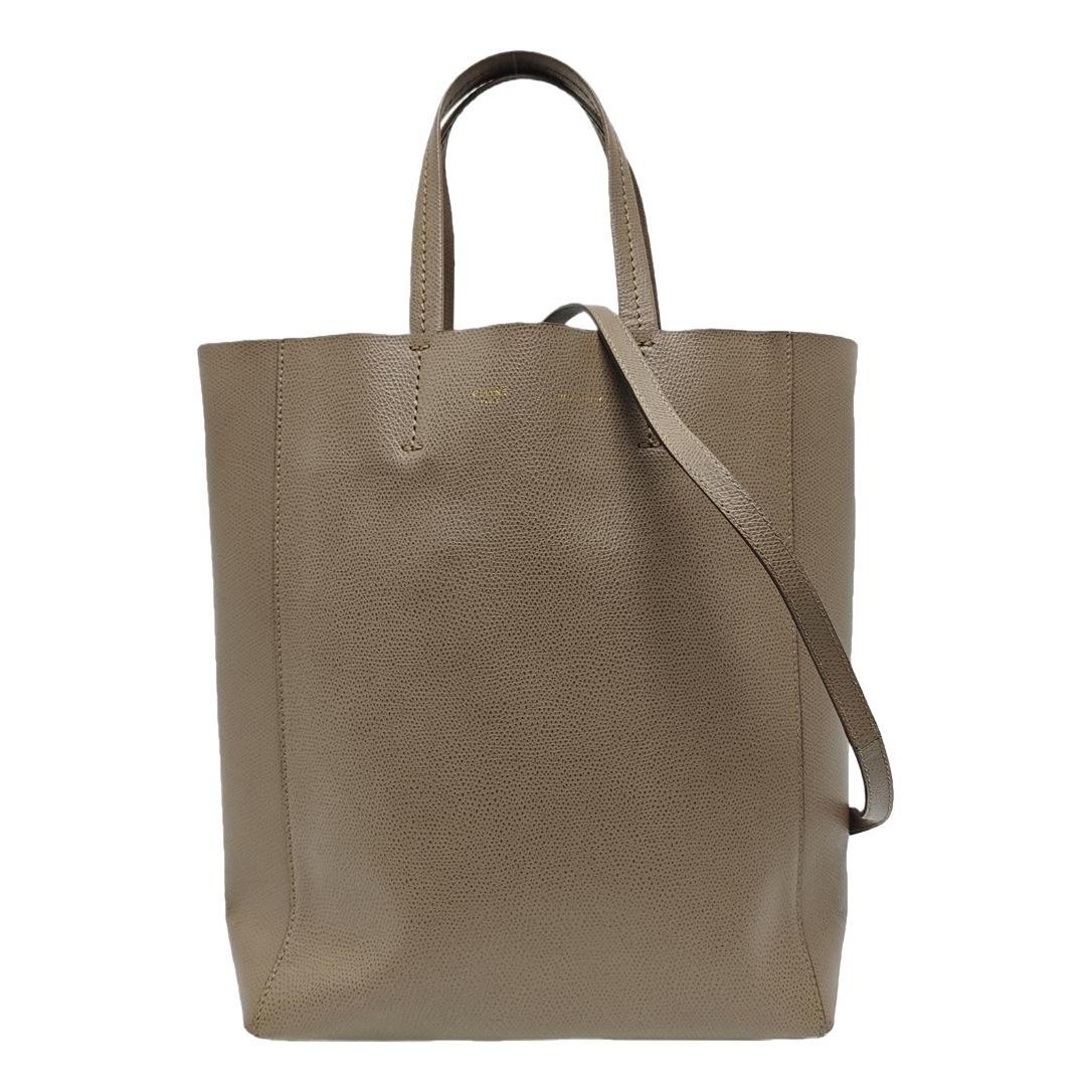 Cabas Vertical leather tote