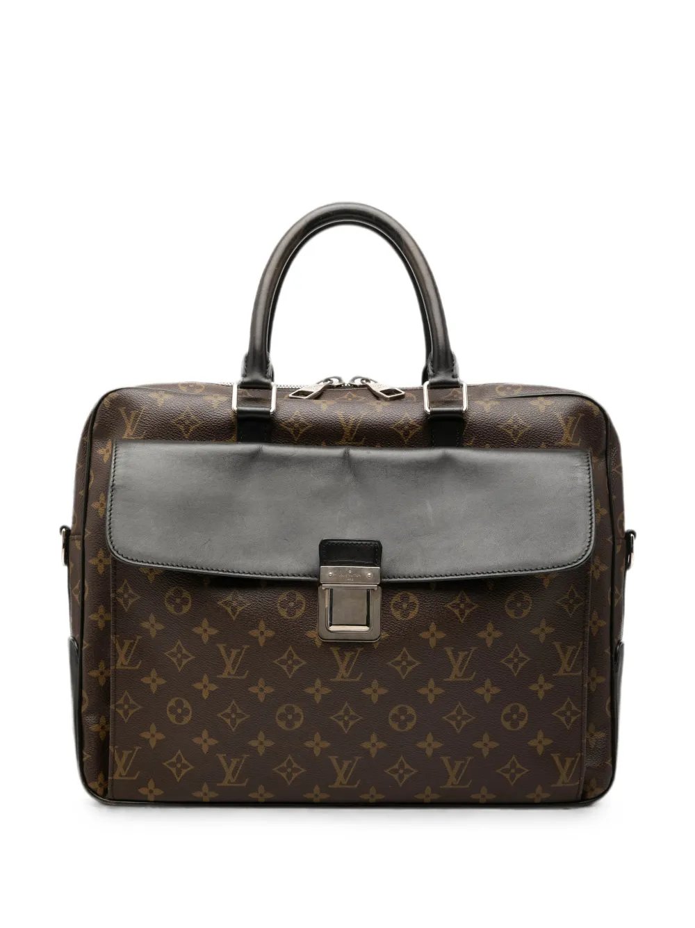 2009 Monogram Macassar Soft Briefcase business bag